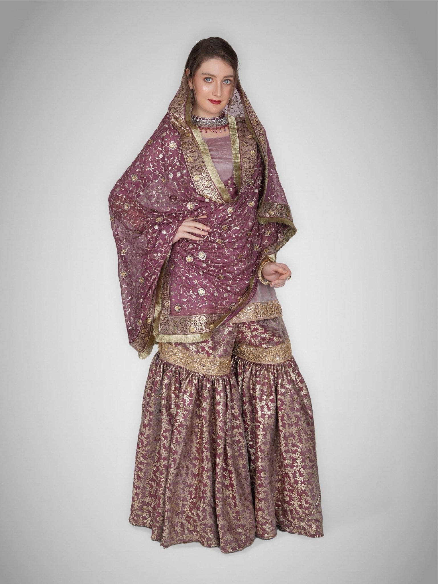 Zahrat Essence Gharara Set – Blush Pink - ZahratGharara
