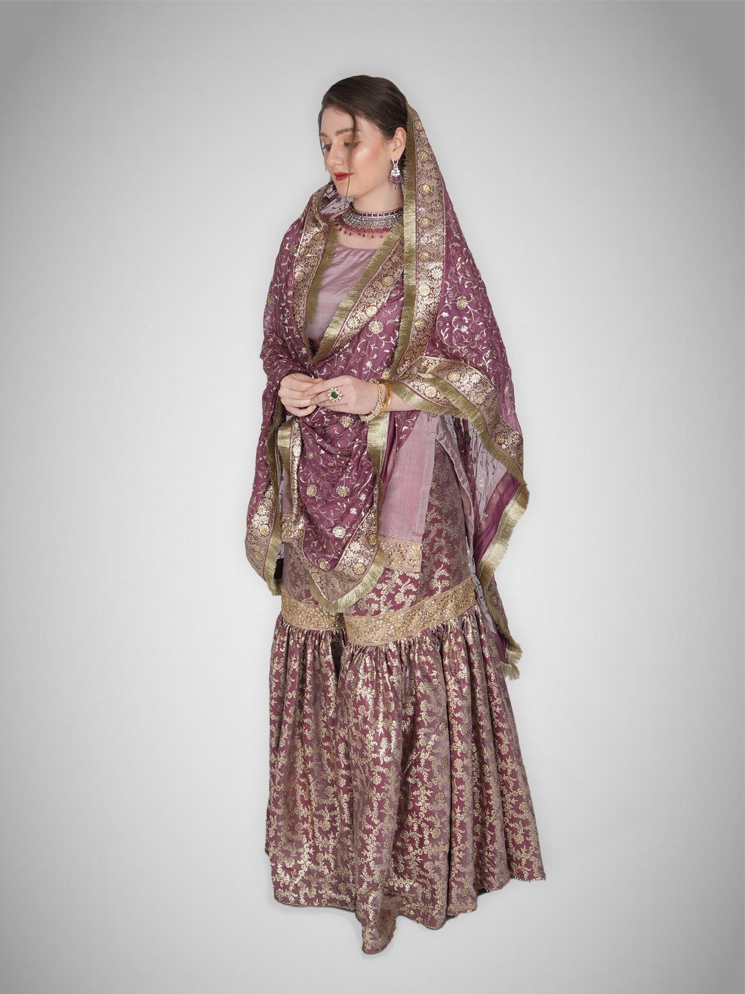 Zahrat Essence Gharara Set – Blush Pink - ZahratGharara
