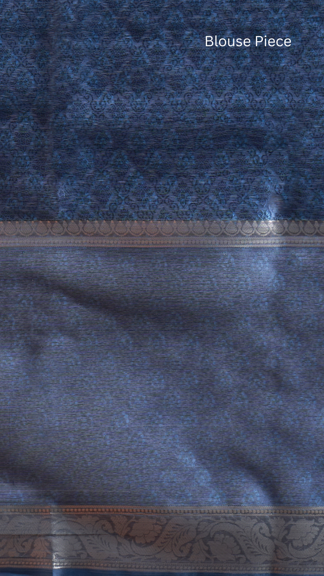 Ameera – Azure Flora Printed Saree by Zahrat