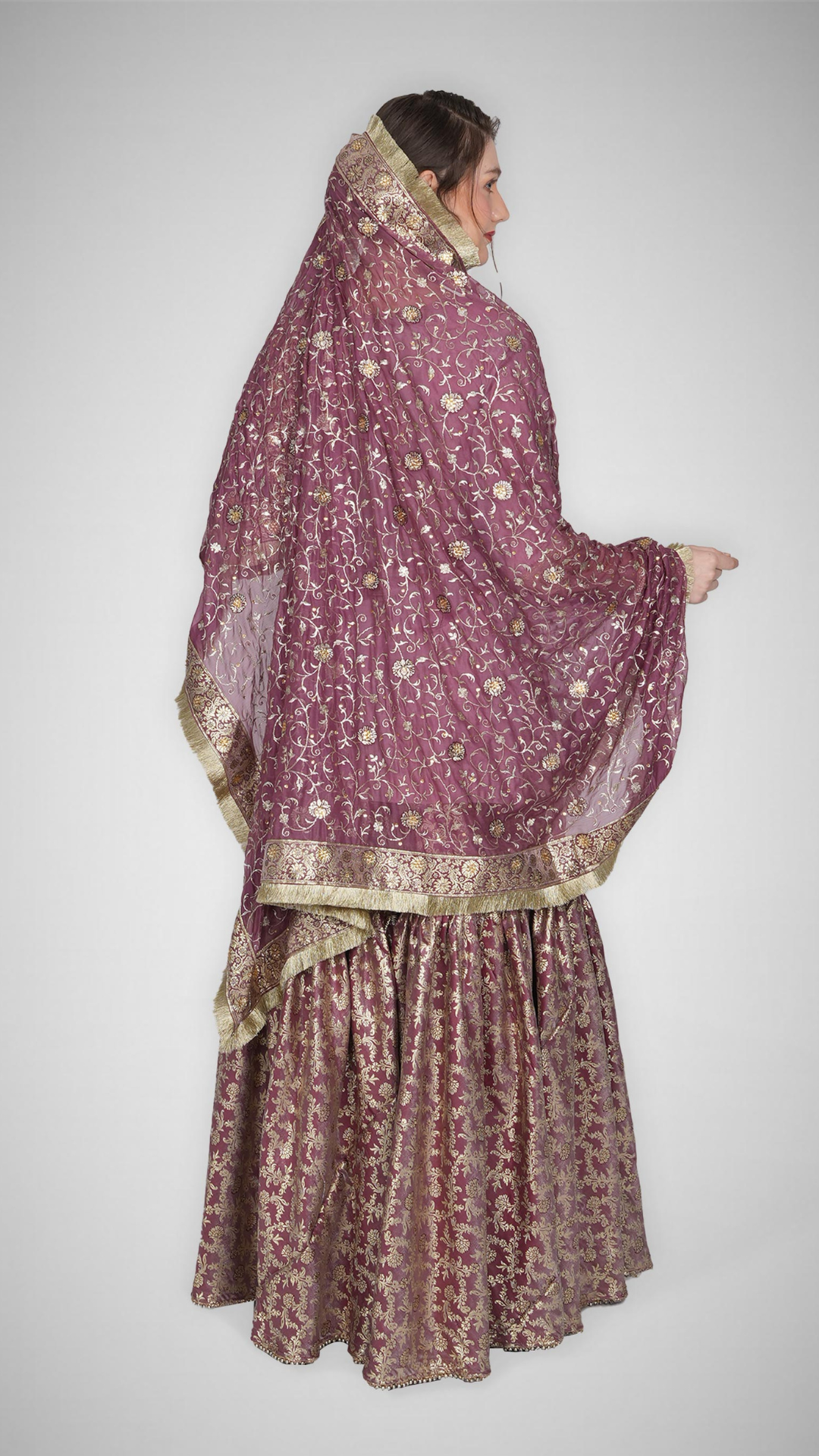 Zahrat Essence Gharara Set – Blush Pink - Zahrat Gharara