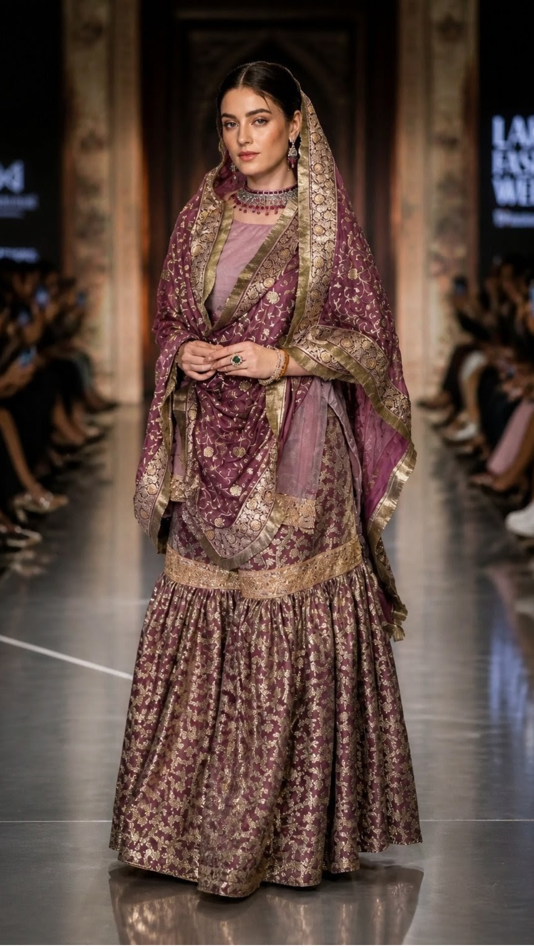 Zahrat Essence Gharara Set – Blush Pink - Zahrat Gharara