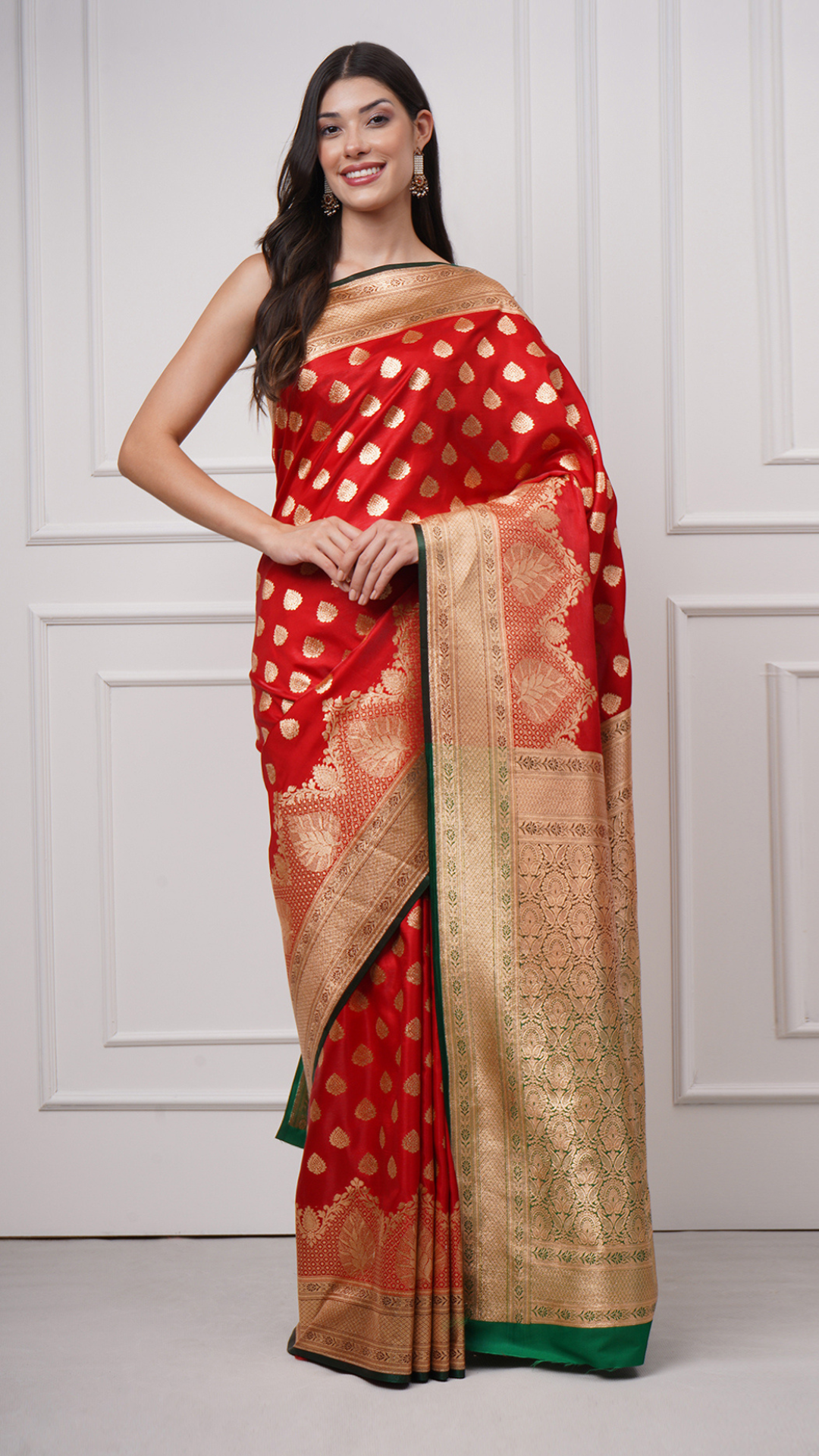 Heer — Vermilion Red Saree - ZahratSaree