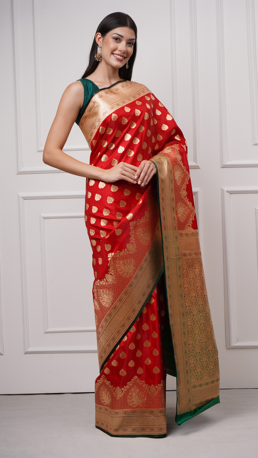 Heer — Vermilion Red Saree - ZahratSaree