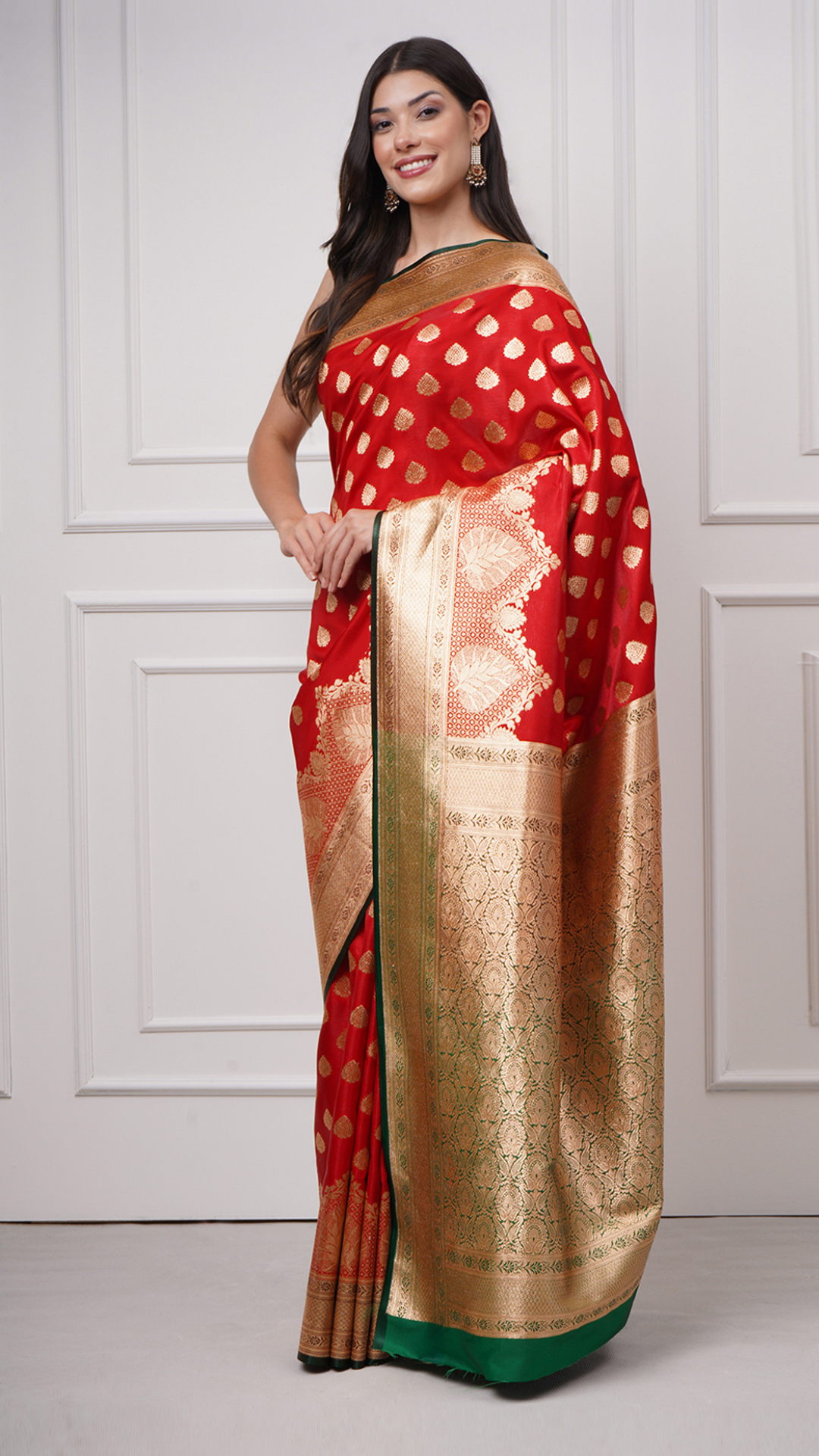 Heer — Vermilion Red Saree - ZahratSaree