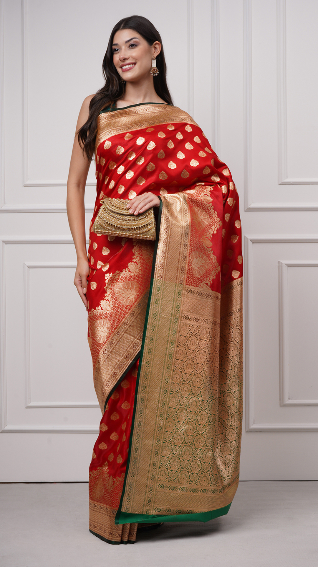 Heer — Vermilion Red Saree - ZahratSaree