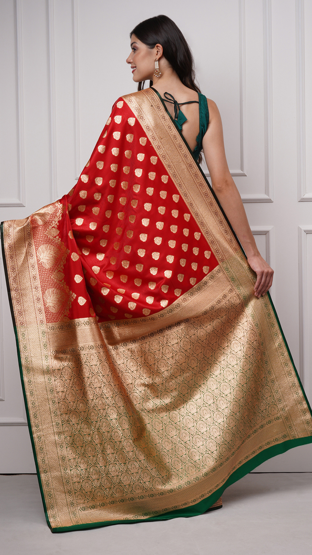 Heer — Vermilion Red Saree - ZahratSaree