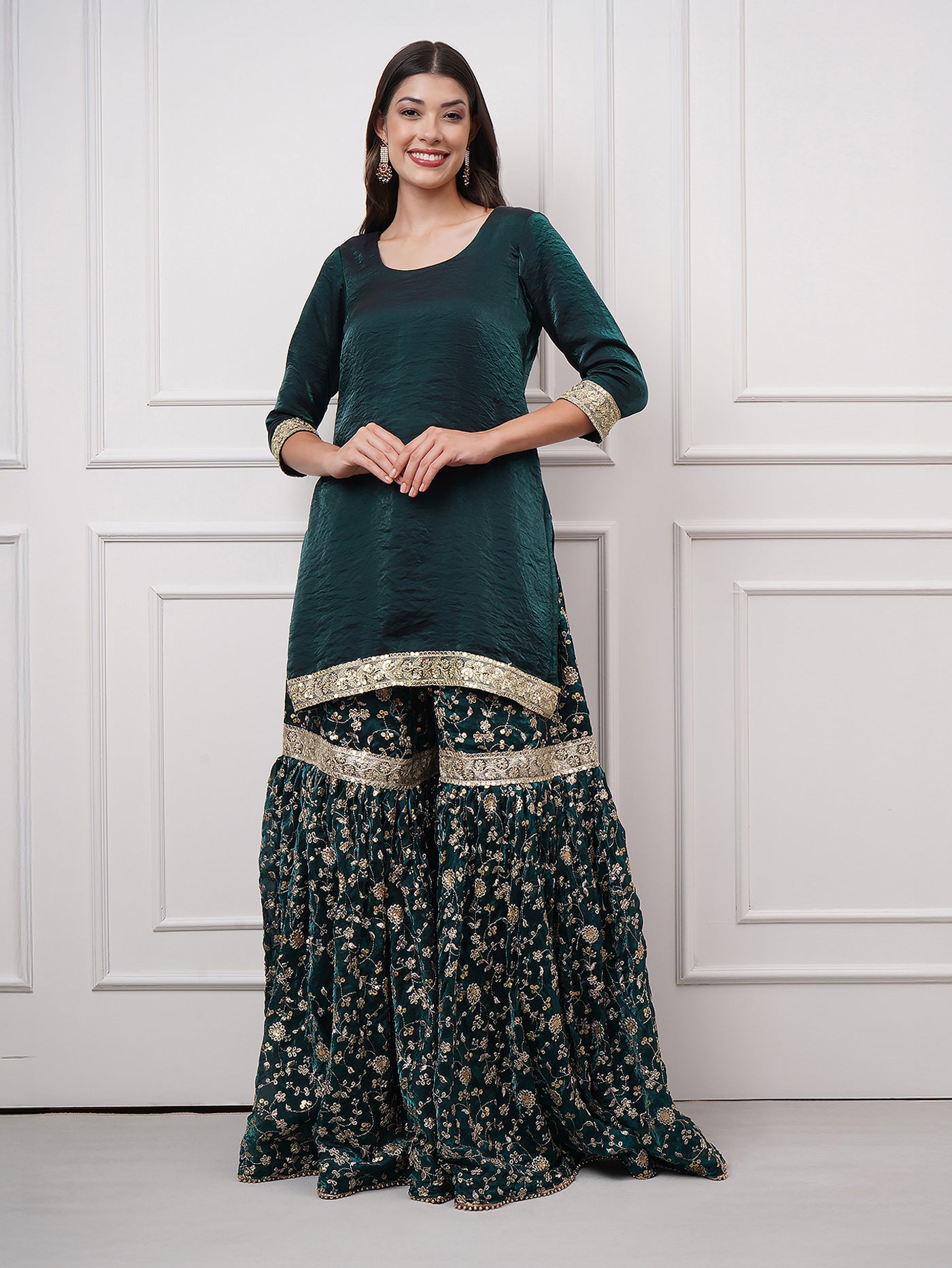 Zyra – Regal Ivy Gharara Set - ZahratGharara