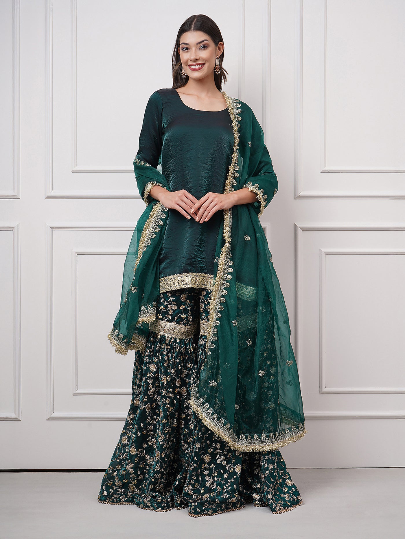 Zyra – Regal Ivy Gharara Set - ZahratGharara