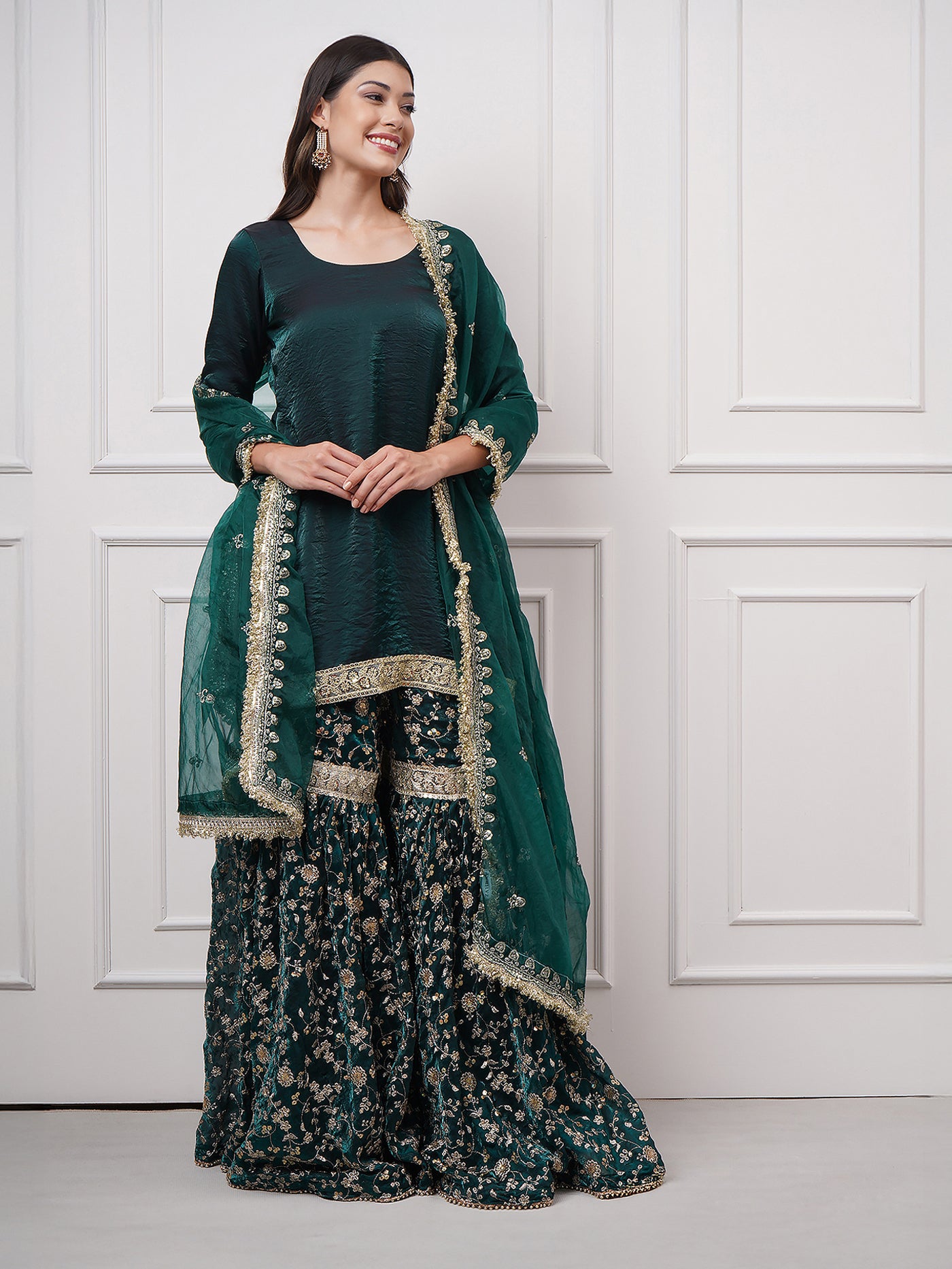 Zyra – Regal Ivy Gharara Set - ZahratGharara