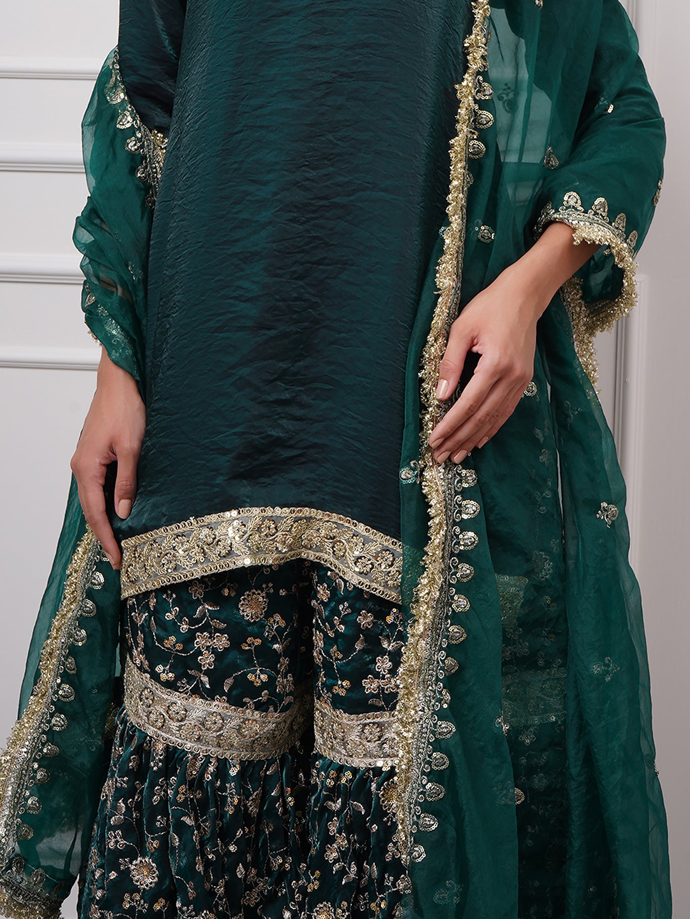 Zyra – Regal Ivy Gharara Set - ZahratGharara