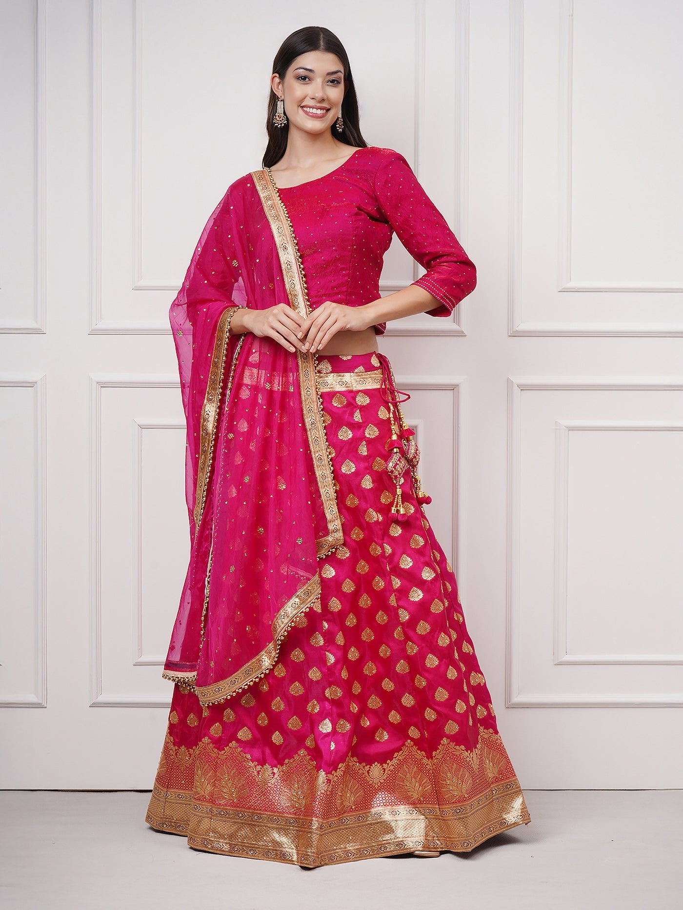 Fiorra Banarasi Lehenga Set - ZahratLehenga
