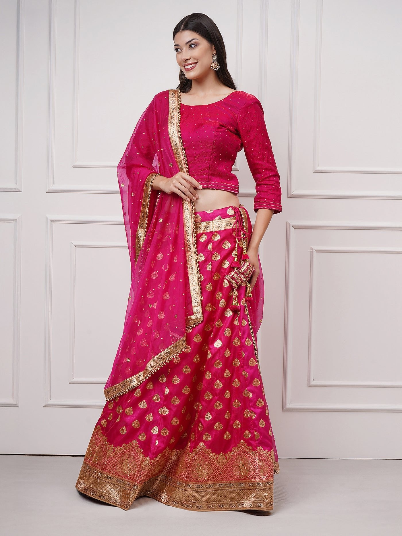 Fiorra Banarasi Lehenga Set - ZahratLehenga