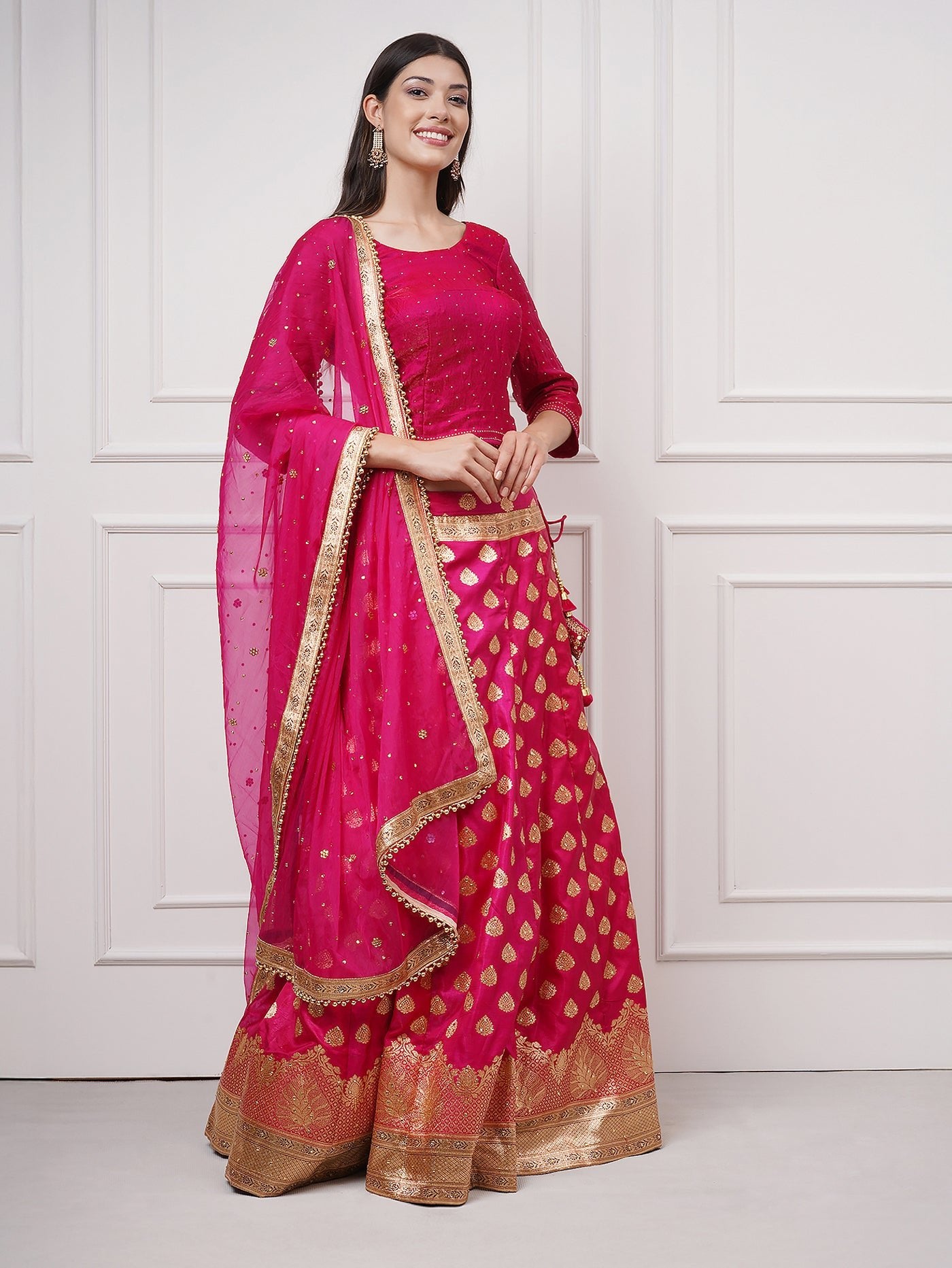 Fiorra Banarasi Lehenga Set - ZahratLehenga