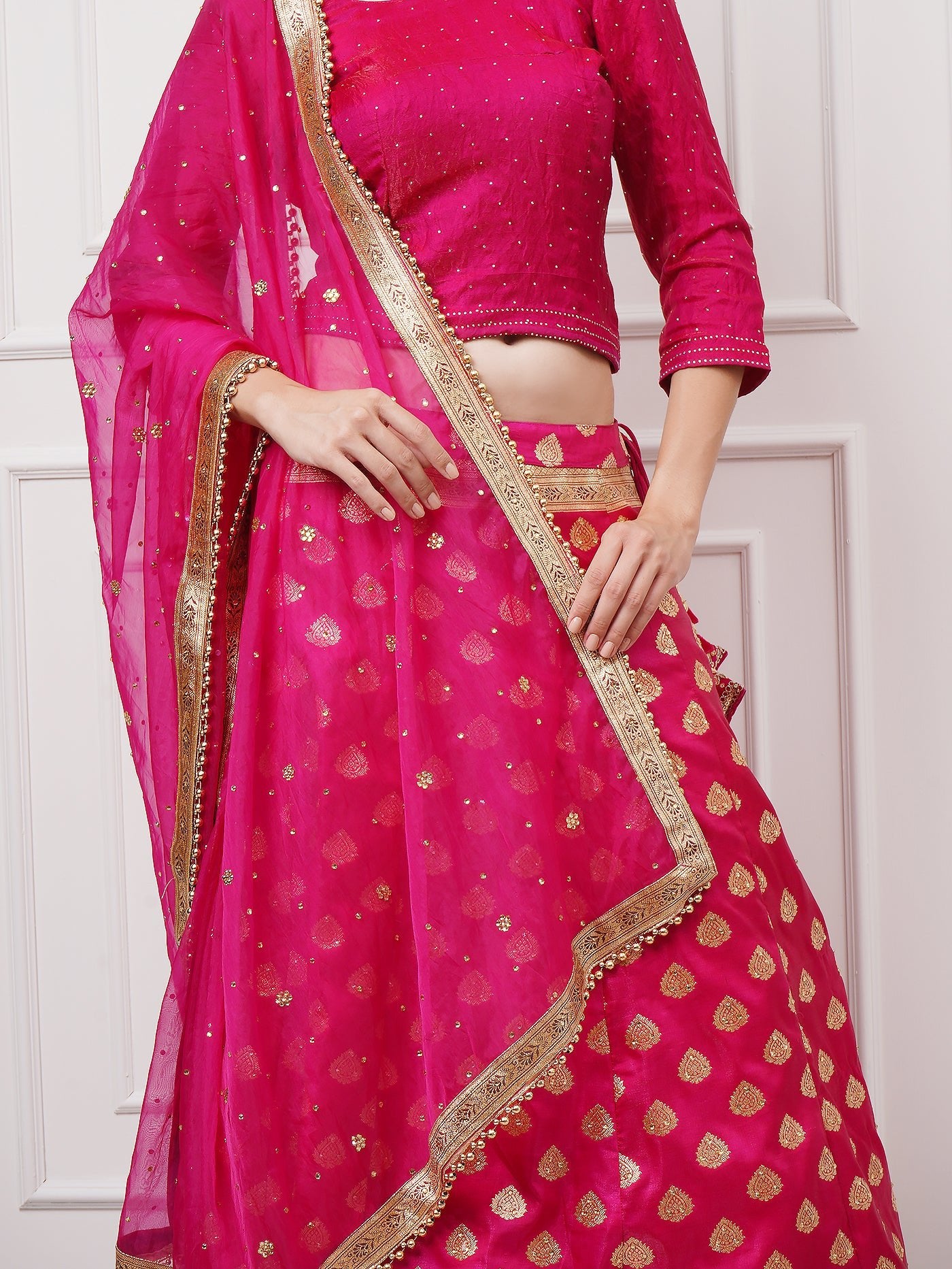 Fiorra Banarasi Lehenga Set - ZahratLehenga