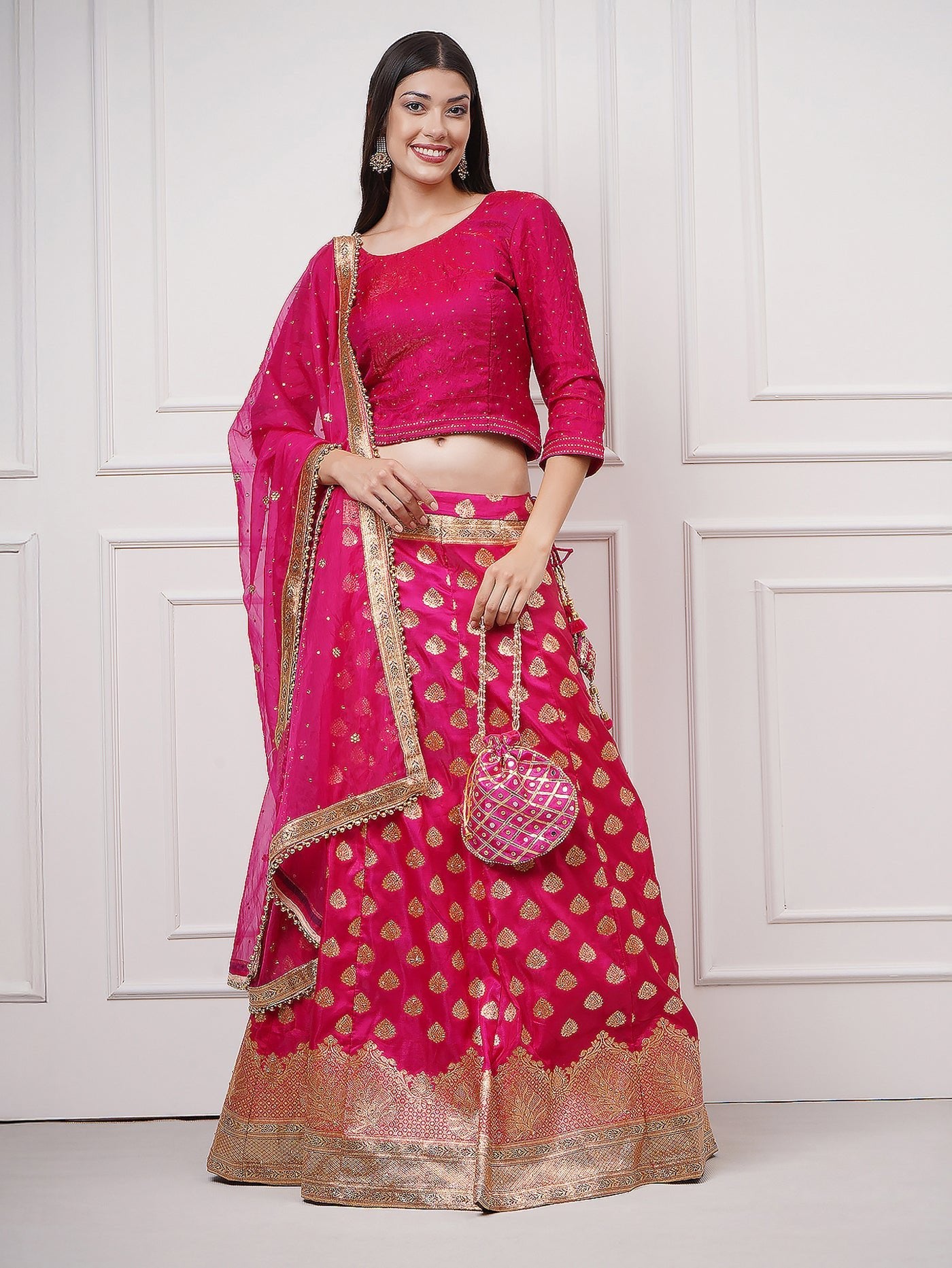 Fiorra Banarasi Lehenga Set - ZahratLehenga