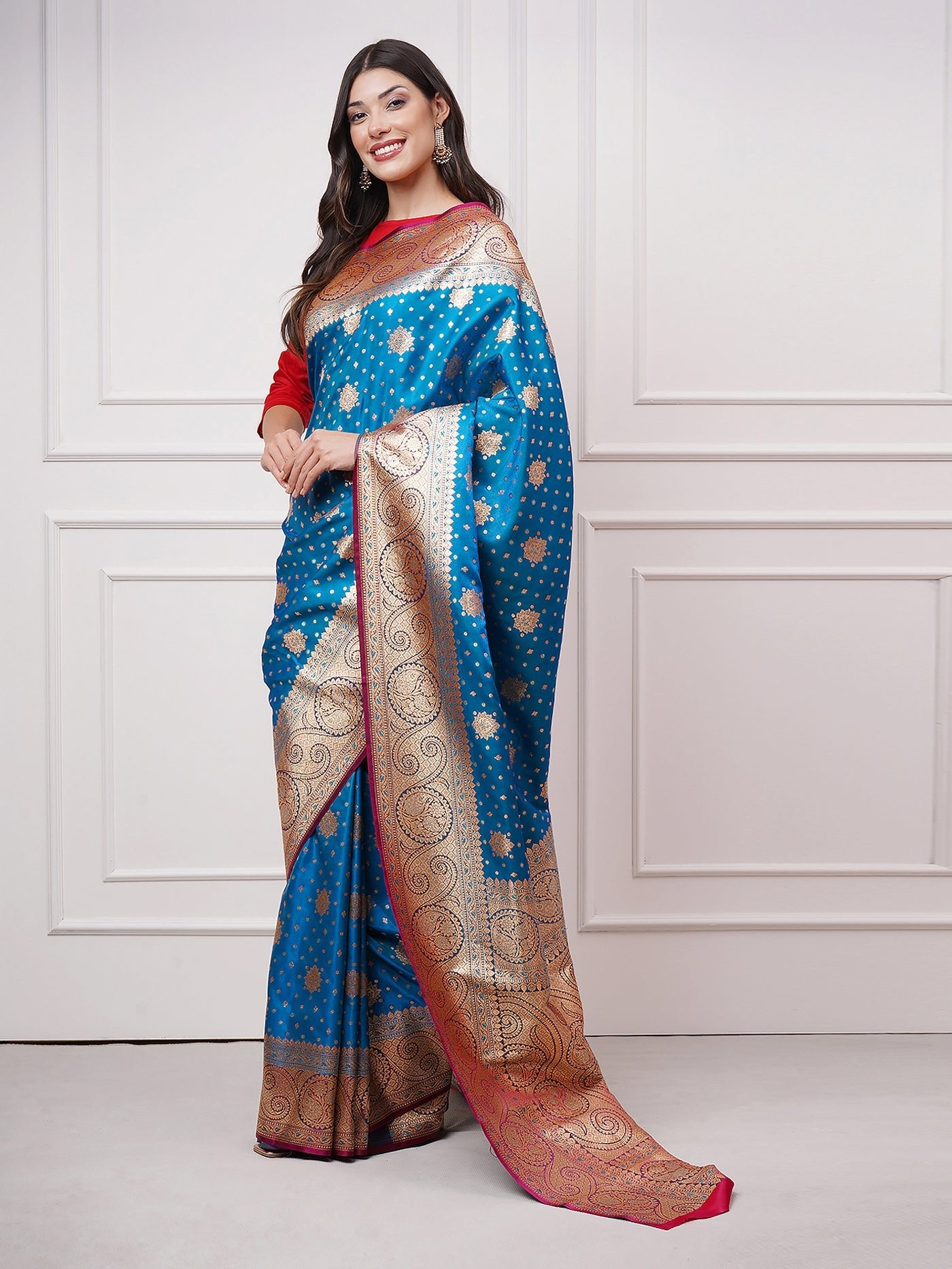 Taraani – Midnight Sapphire Saree - ZahratSaree