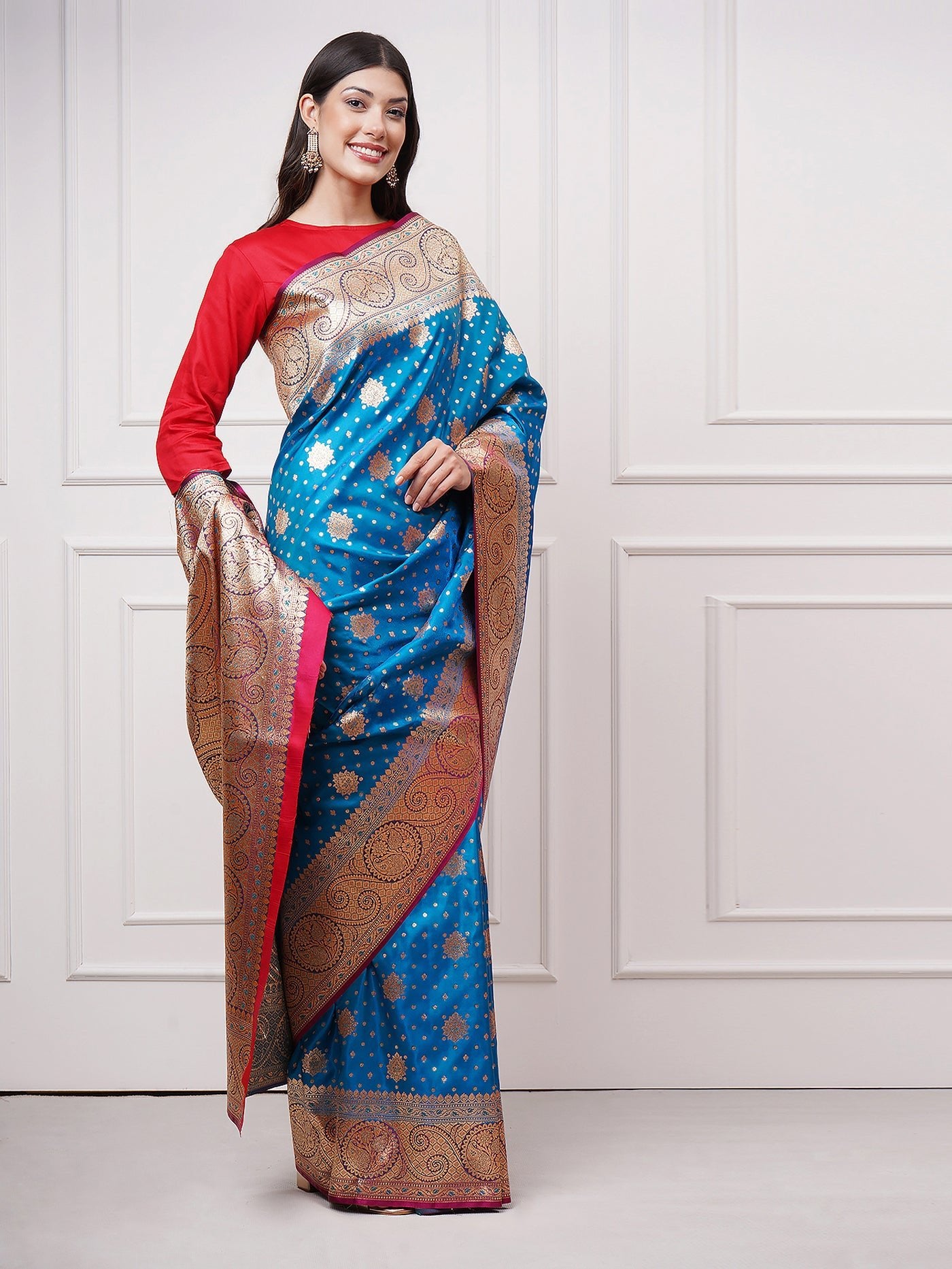 Taraani – Midnight Sapphire Saree - ZahratSaree