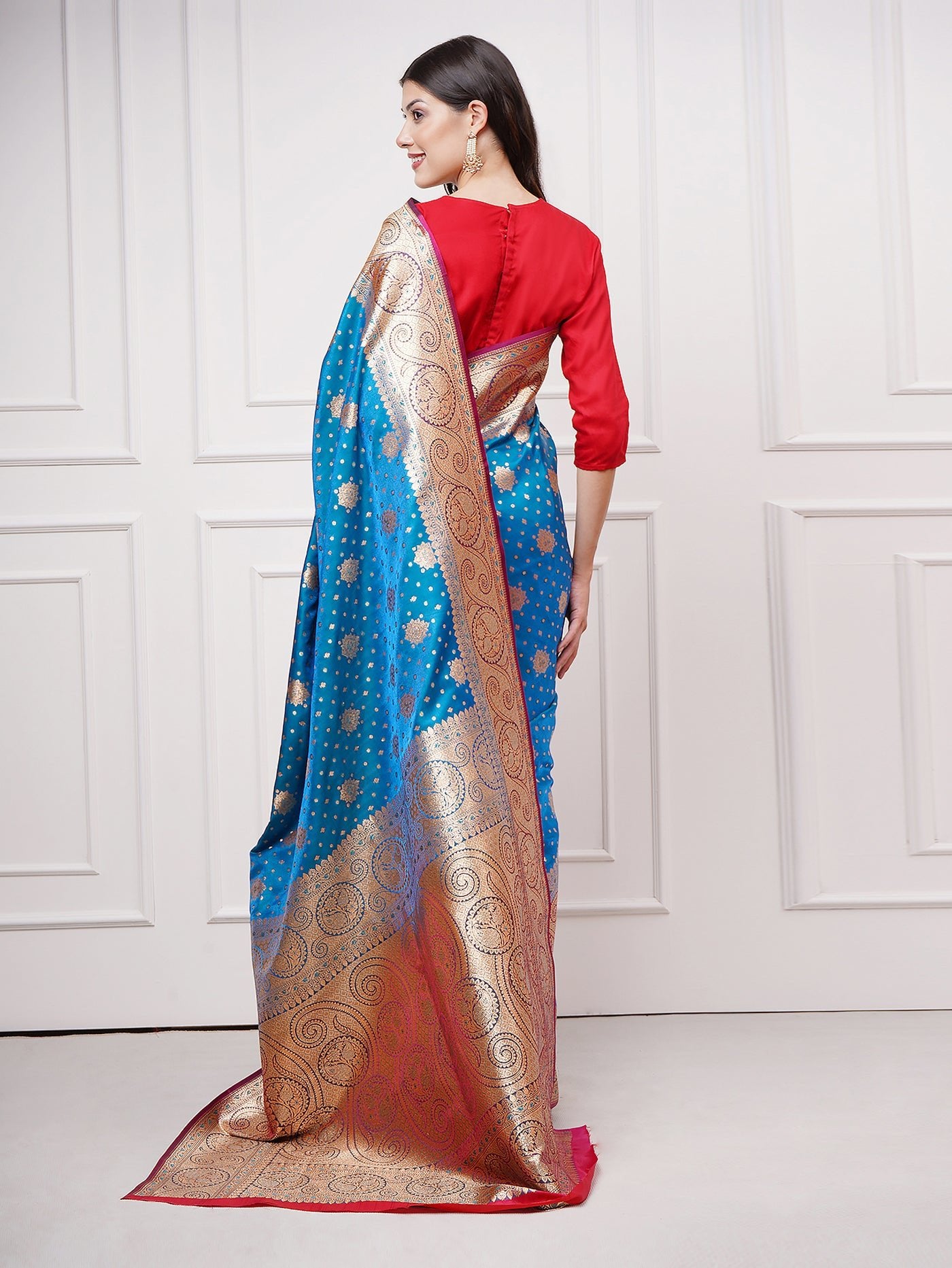 Taraani – Midnight Sapphire Saree - ZahratSaree