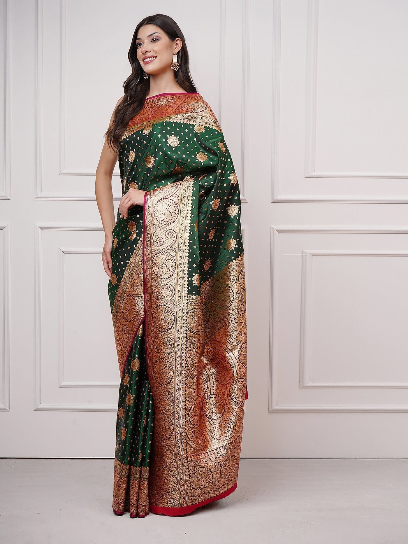 Naytara – Emerald Grace Saree - ZahratSaree