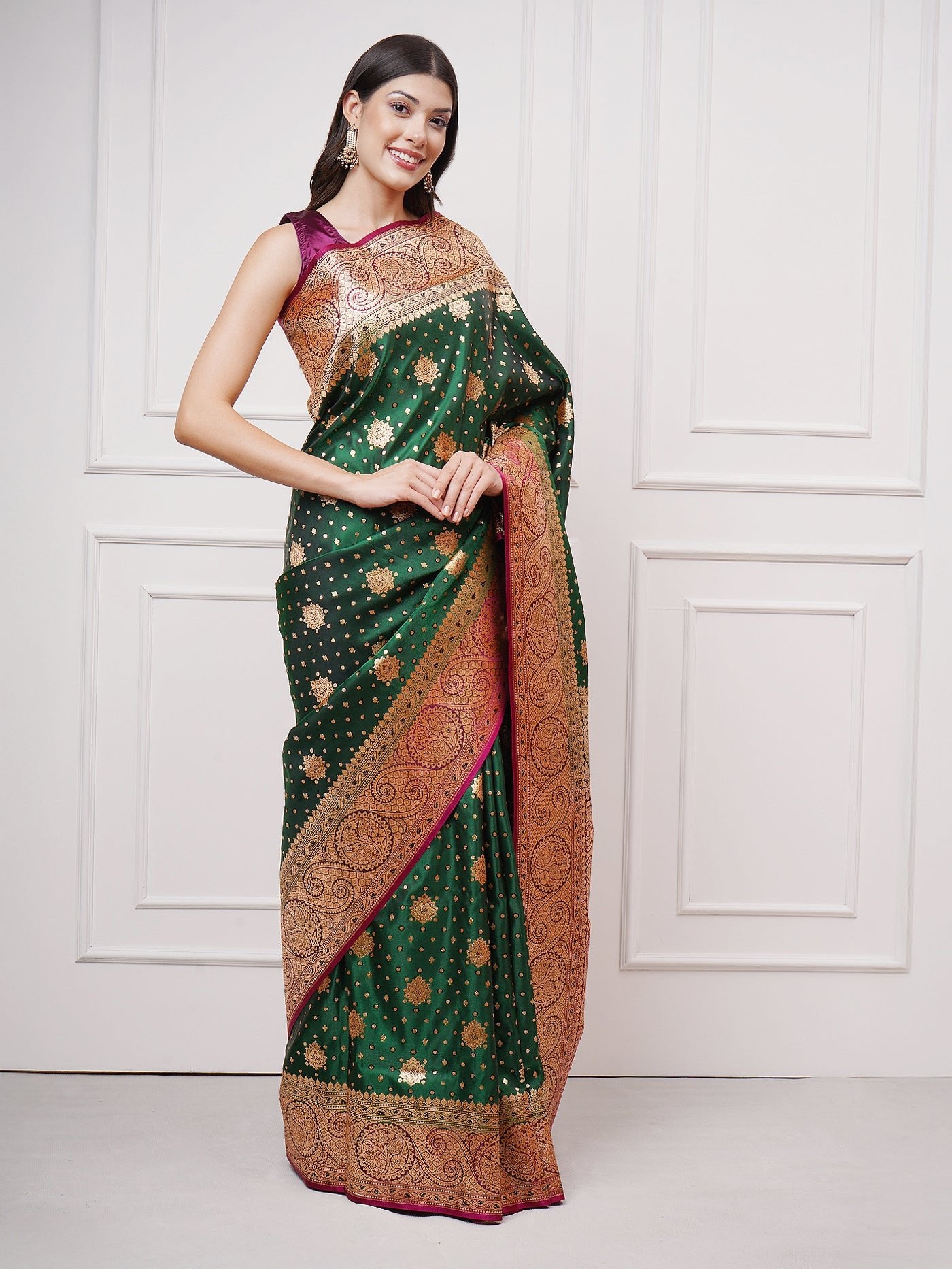 Naytara – Emerald Grace Saree - ZahratSaree