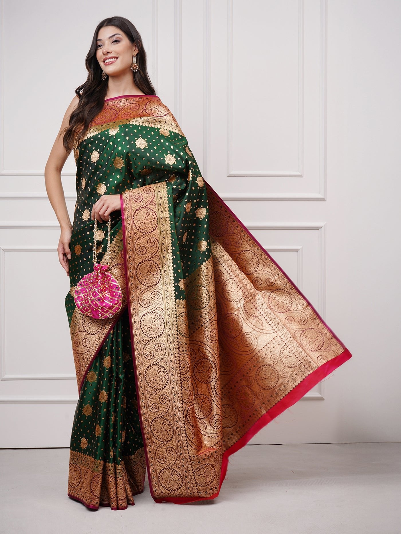 Naytara – Emerald Grace Saree - ZahratSaree