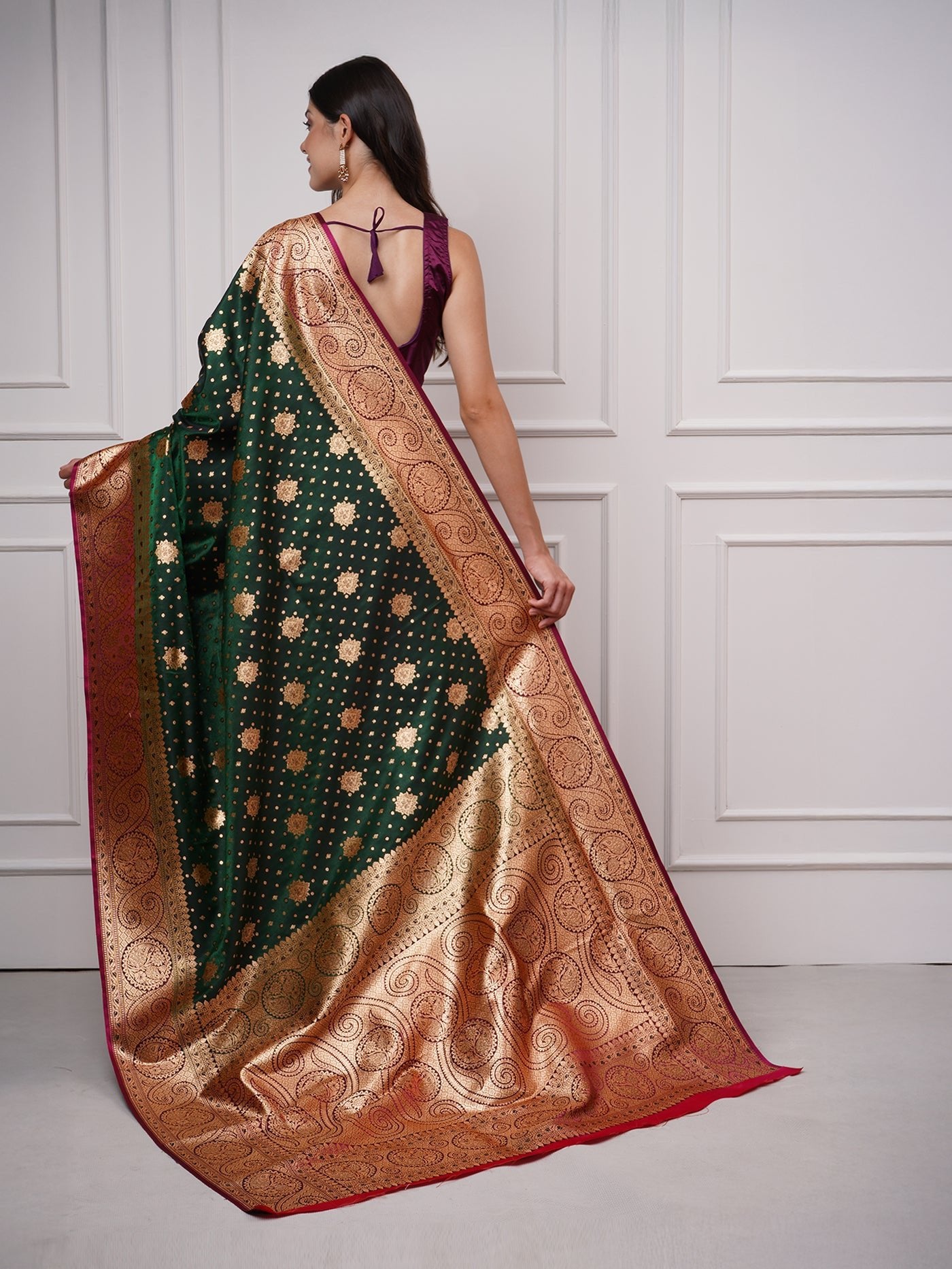 Naytara – Emerald Grace Saree - ZahratSaree