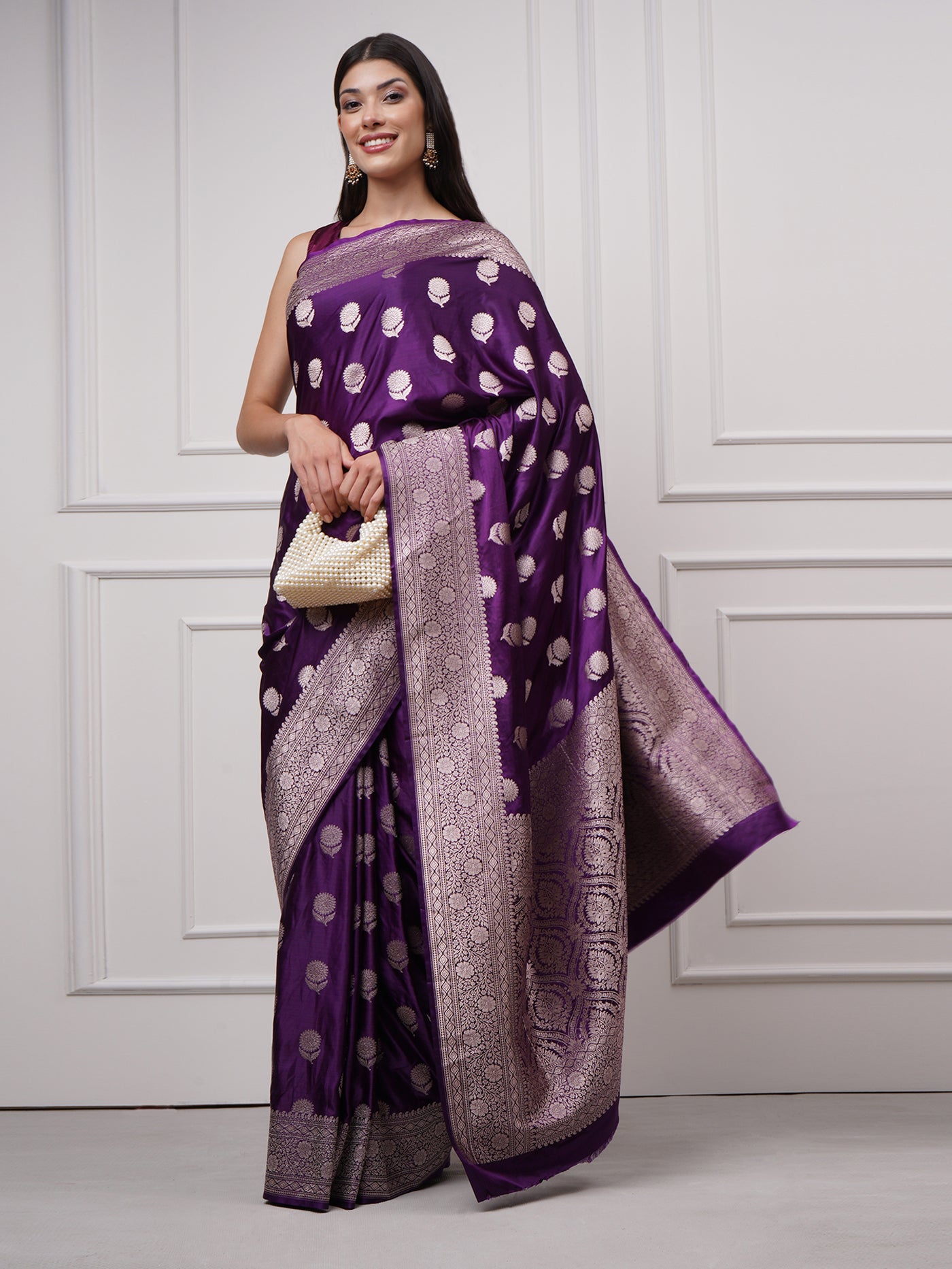 Nazakat - Imperial Purple Saree - ZahratSaree