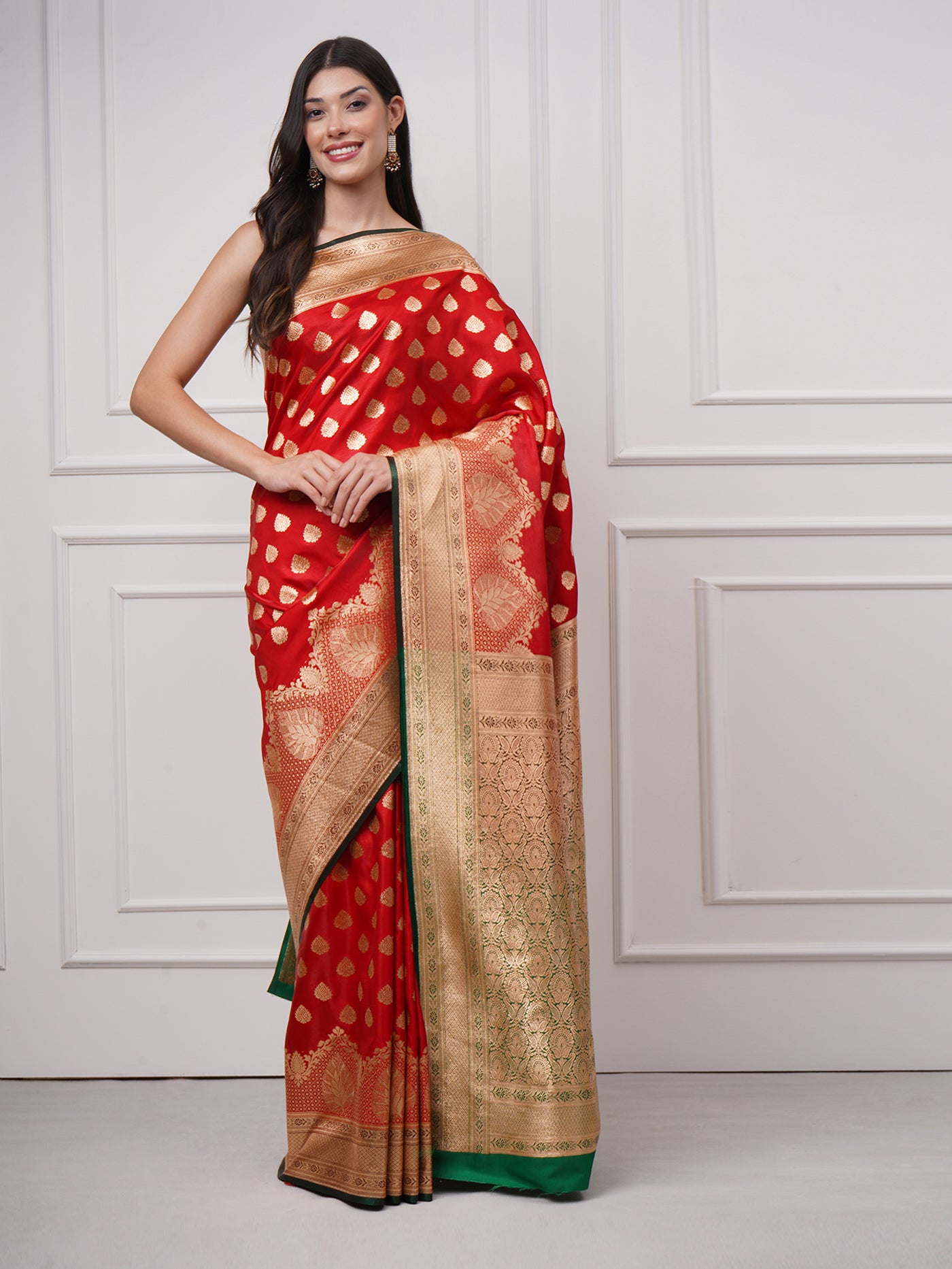 Heer — Vermilion Red Saree - ZahratSaree