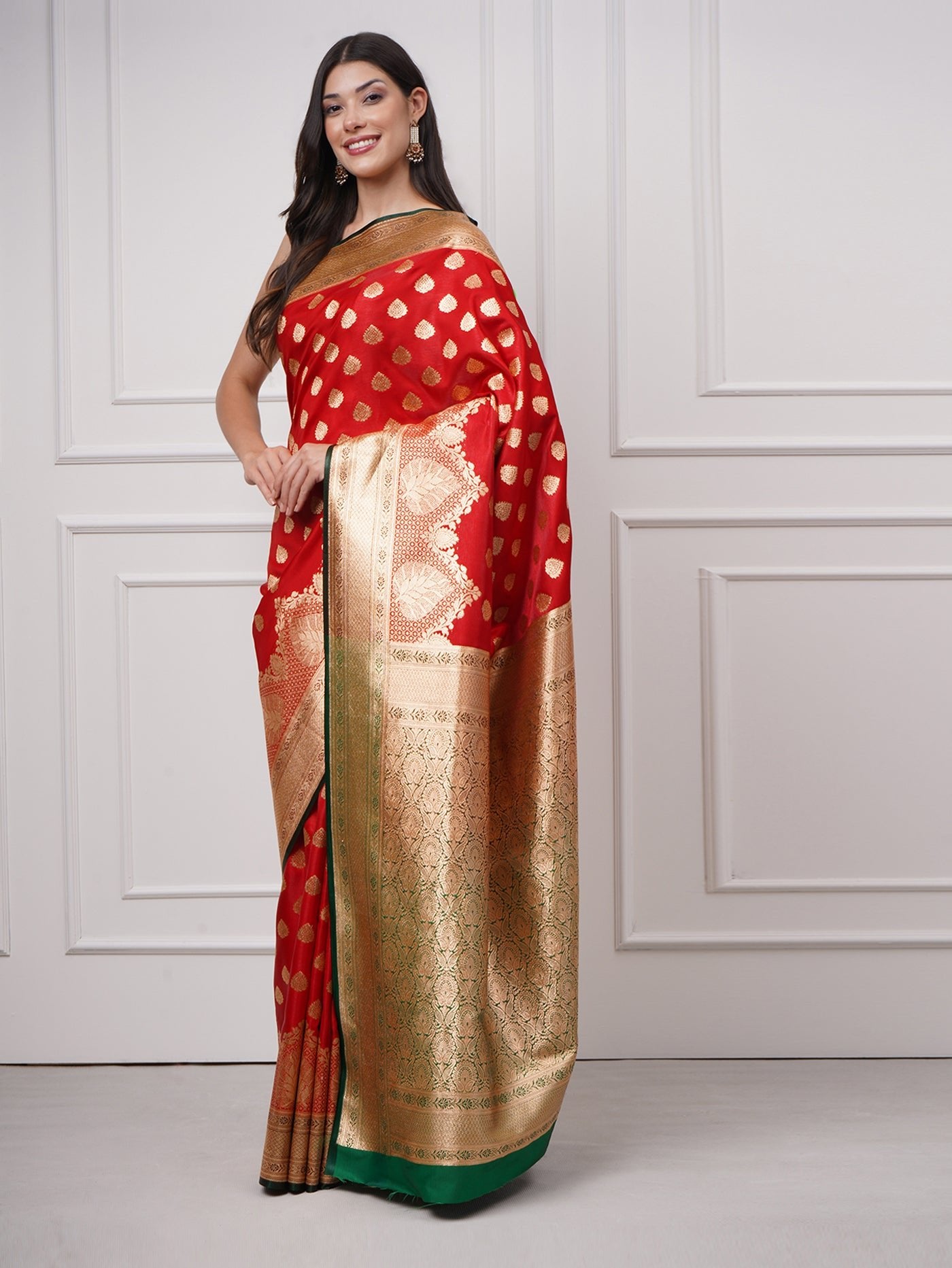 Heer — Vermilion Red Saree - ZahratSaree