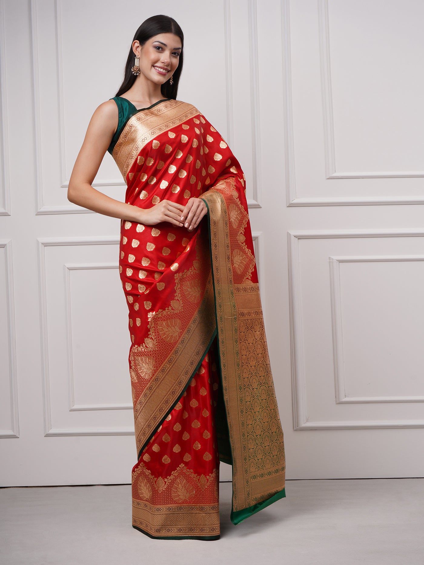 Heer — Vermilion Red Saree - ZahratSaree