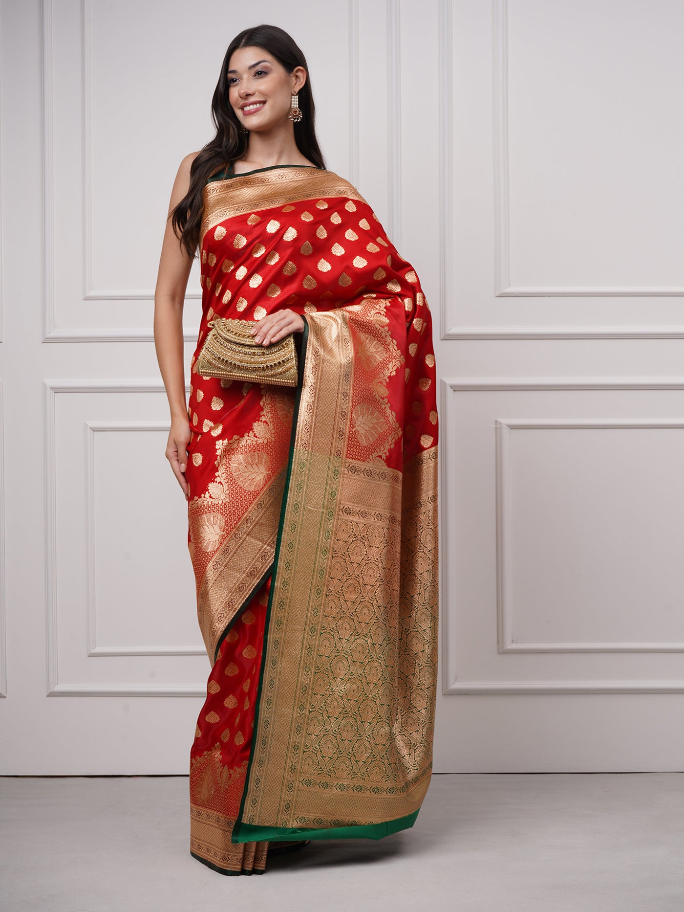 Heer — Vermilion Red Saree - ZahratSaree