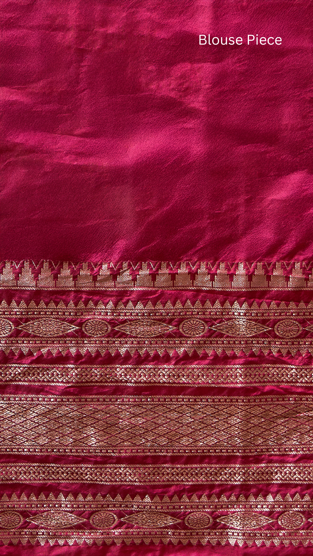Inaaya – Peach Maroon Silk - Blend Saree by Zahrat