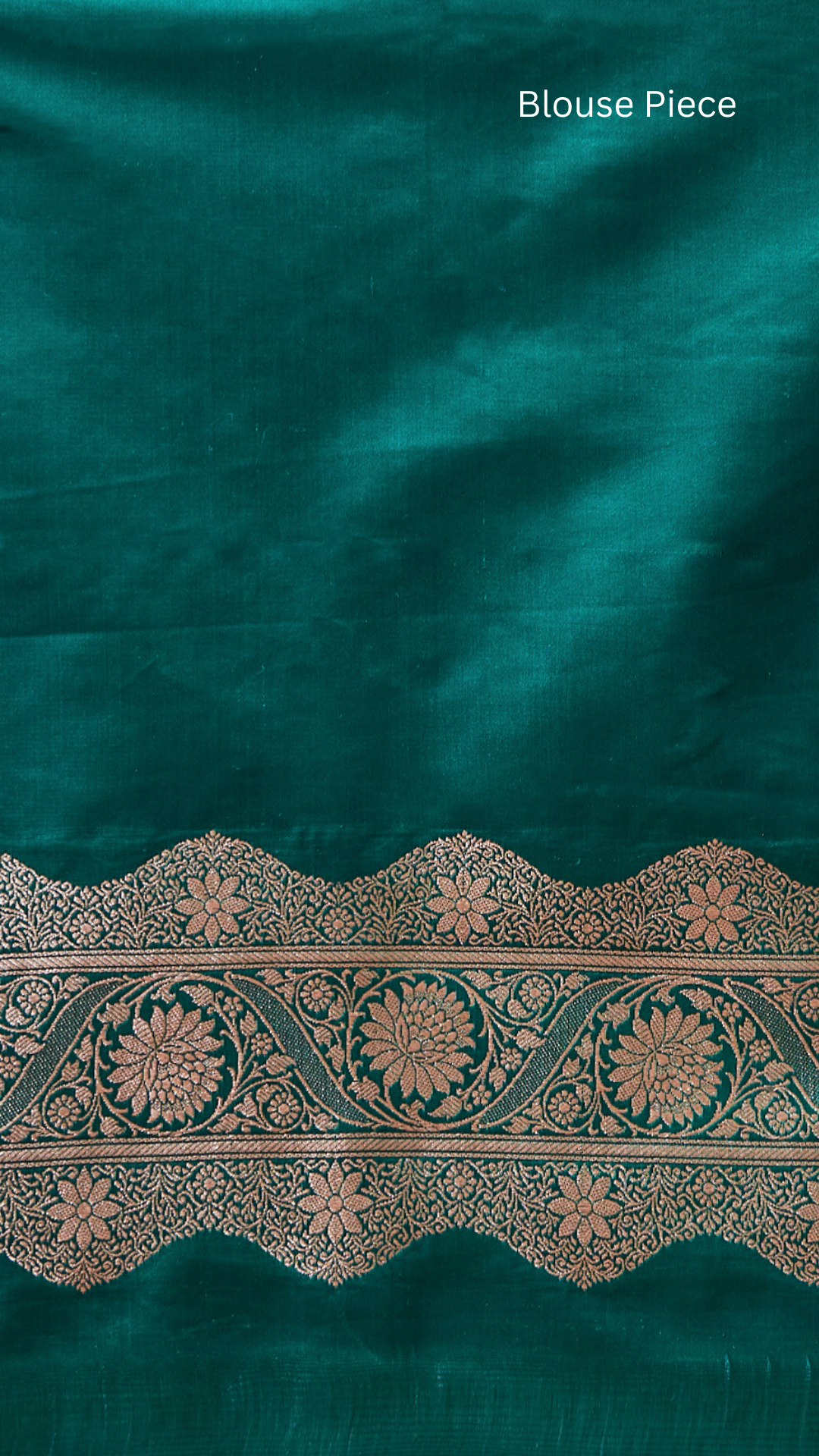 Mehr – Teal Gold Saree by Zahrat