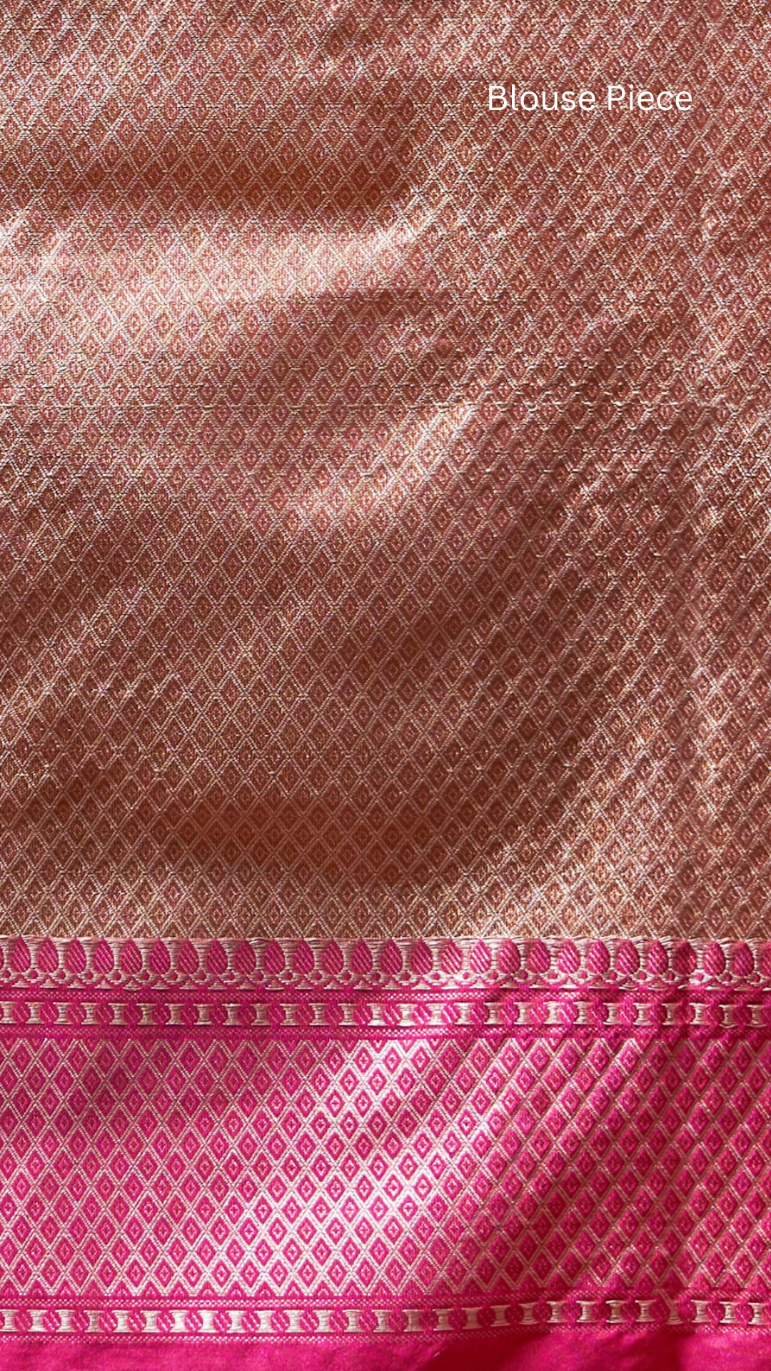Nashwah — Blush Gold Saree by Zahrat