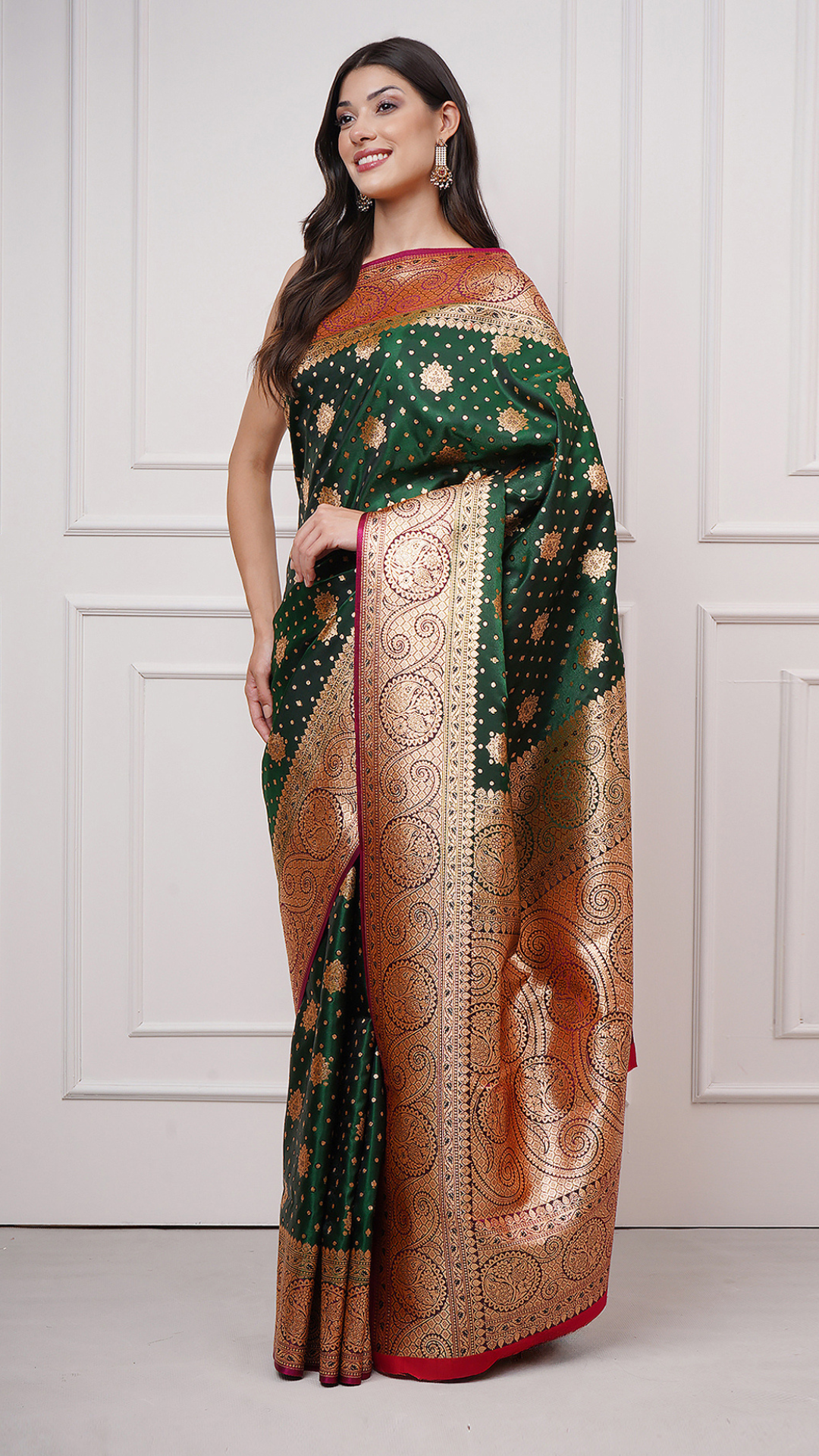 Naytara – Emerald Grace Saree - ZahratSaree