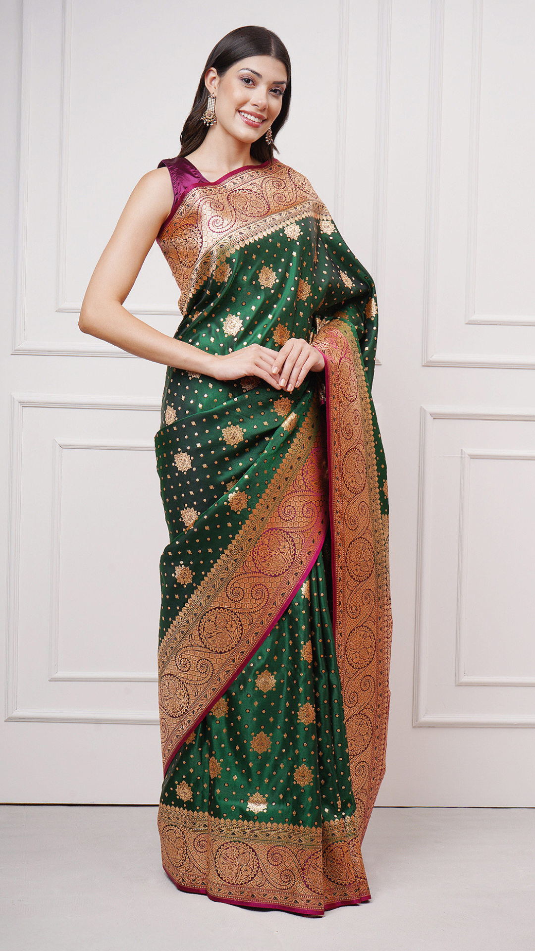 Naytara – Emerald Grace Saree - ZahratSaree