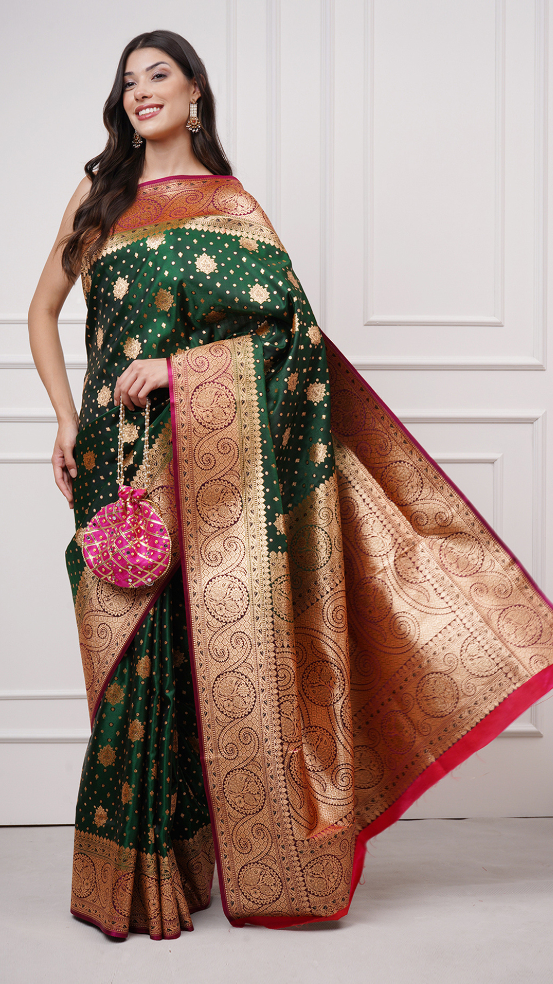 Naytara – Emerald Grace Saree - ZahratSaree