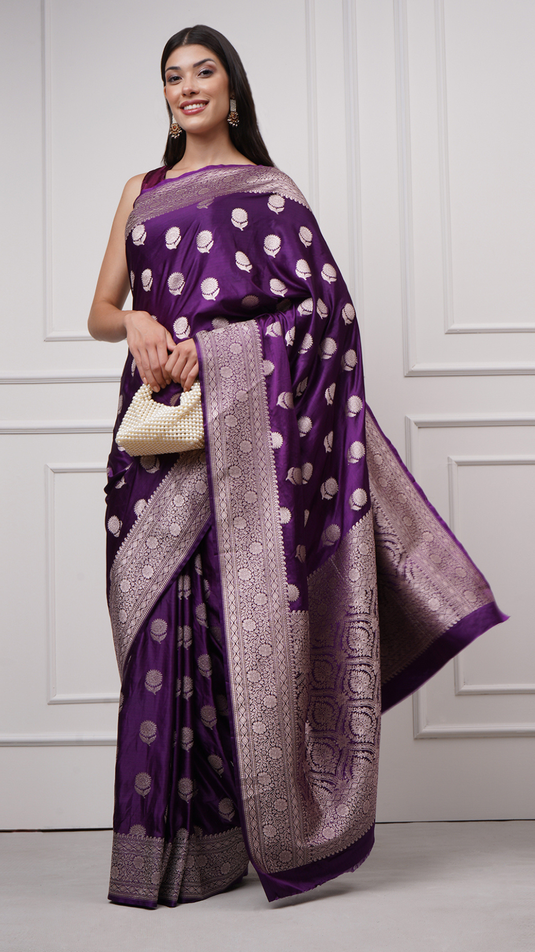 Nazakat - Imperial Purple Saree - ZahratSaree