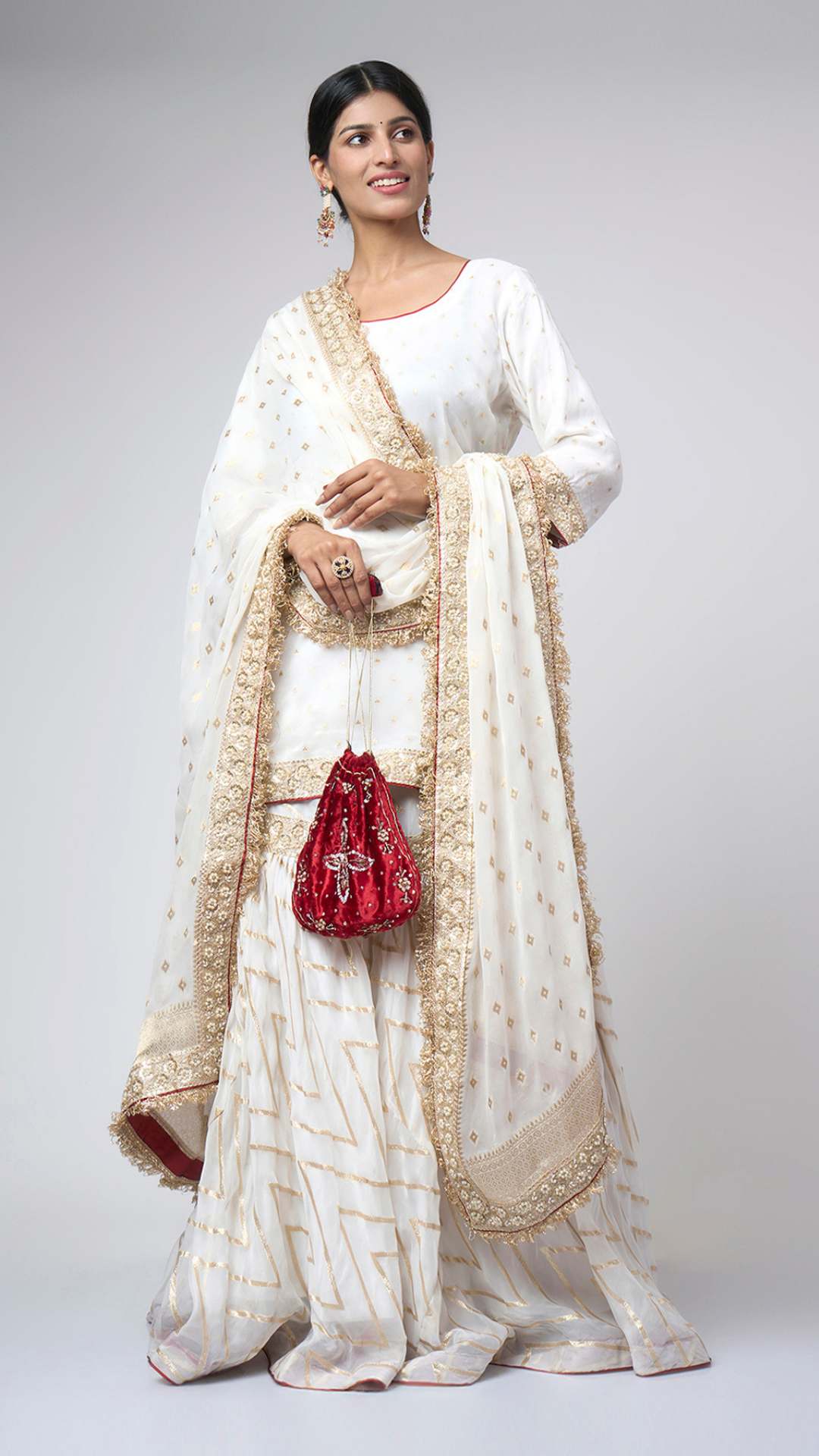 Limited Edition - Zahrat Noor - e - Taj Gharara Set - Zahrat Gharara