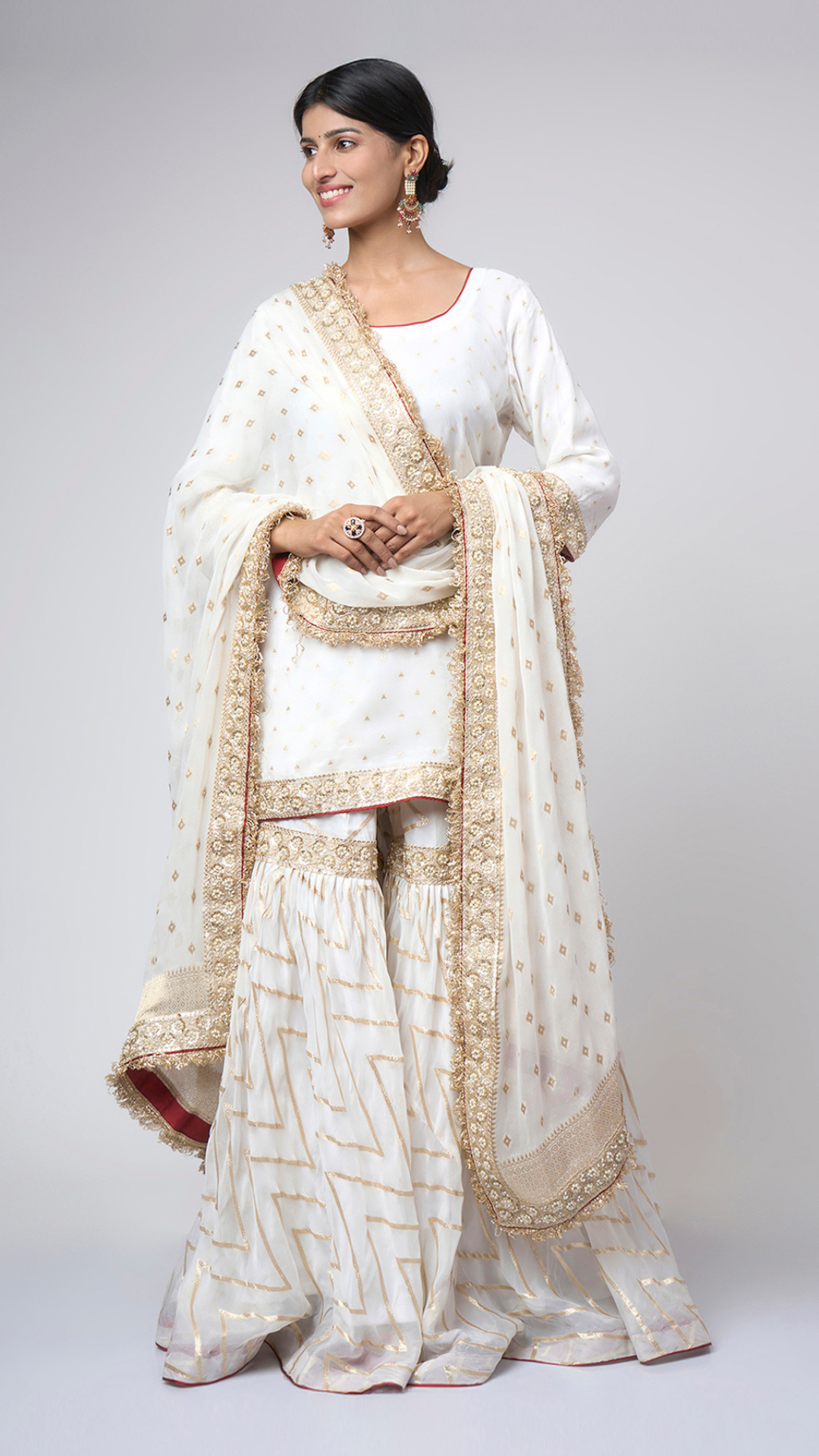 Limited Edition - Zahrat Noor - e - Taj Gharara Set - Zahrat Gharara