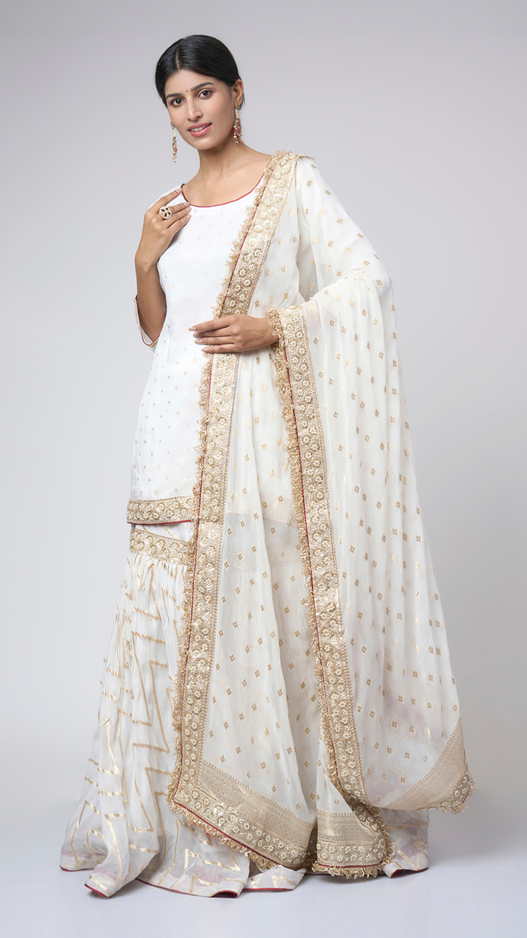 Limited Edition - Zahrat Noor - e - Taj Gharara Set - Zahrat Gharara
