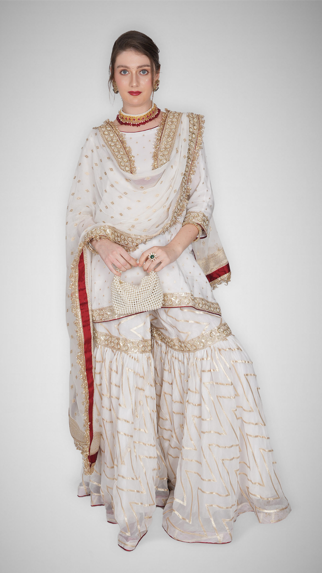 Limited Edition - Zahrat Noor - e - Taj Gharara Set - Zahrat Gharara