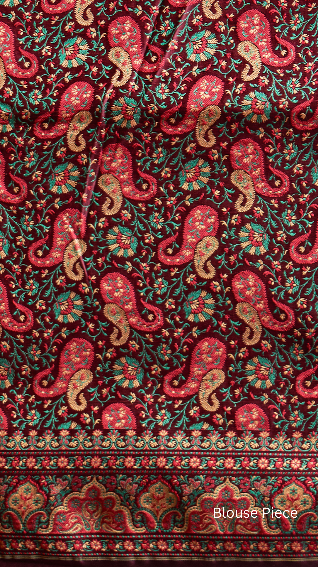 Rajvilasa – Maroon Valkalam Saree  by Zahrat