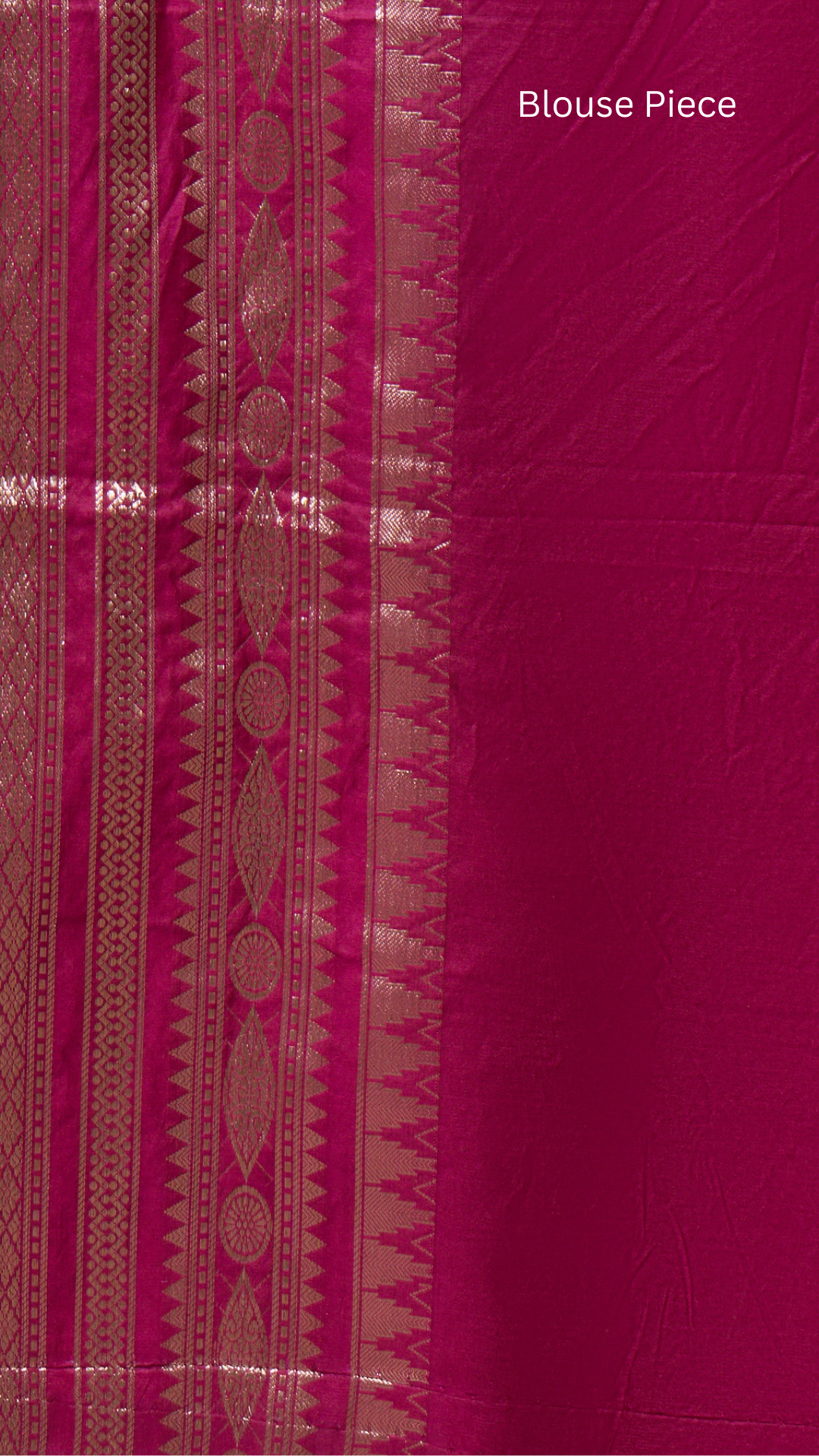 Ruhika - Pink silk blend saree with gold - silver zari - Zahrat Saree