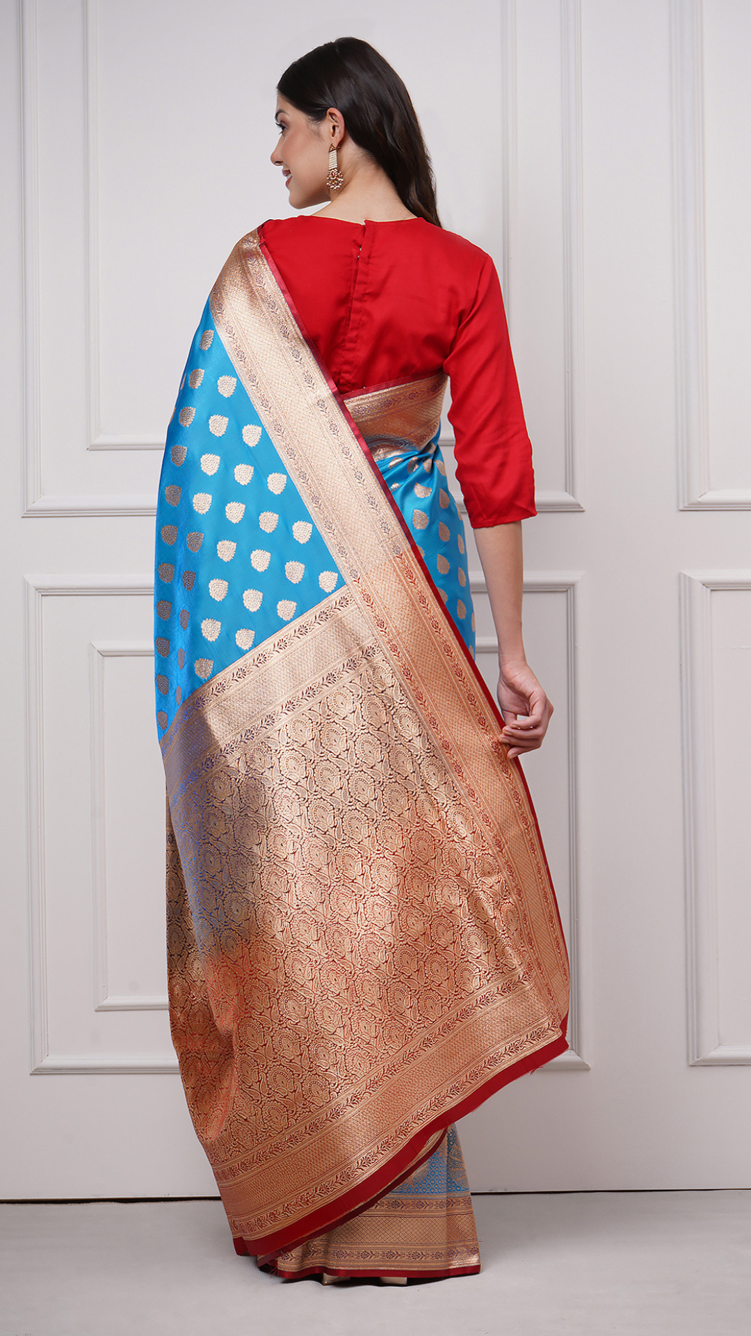 Tarini – Sky Jewel Blue Saree - ZahratSaree