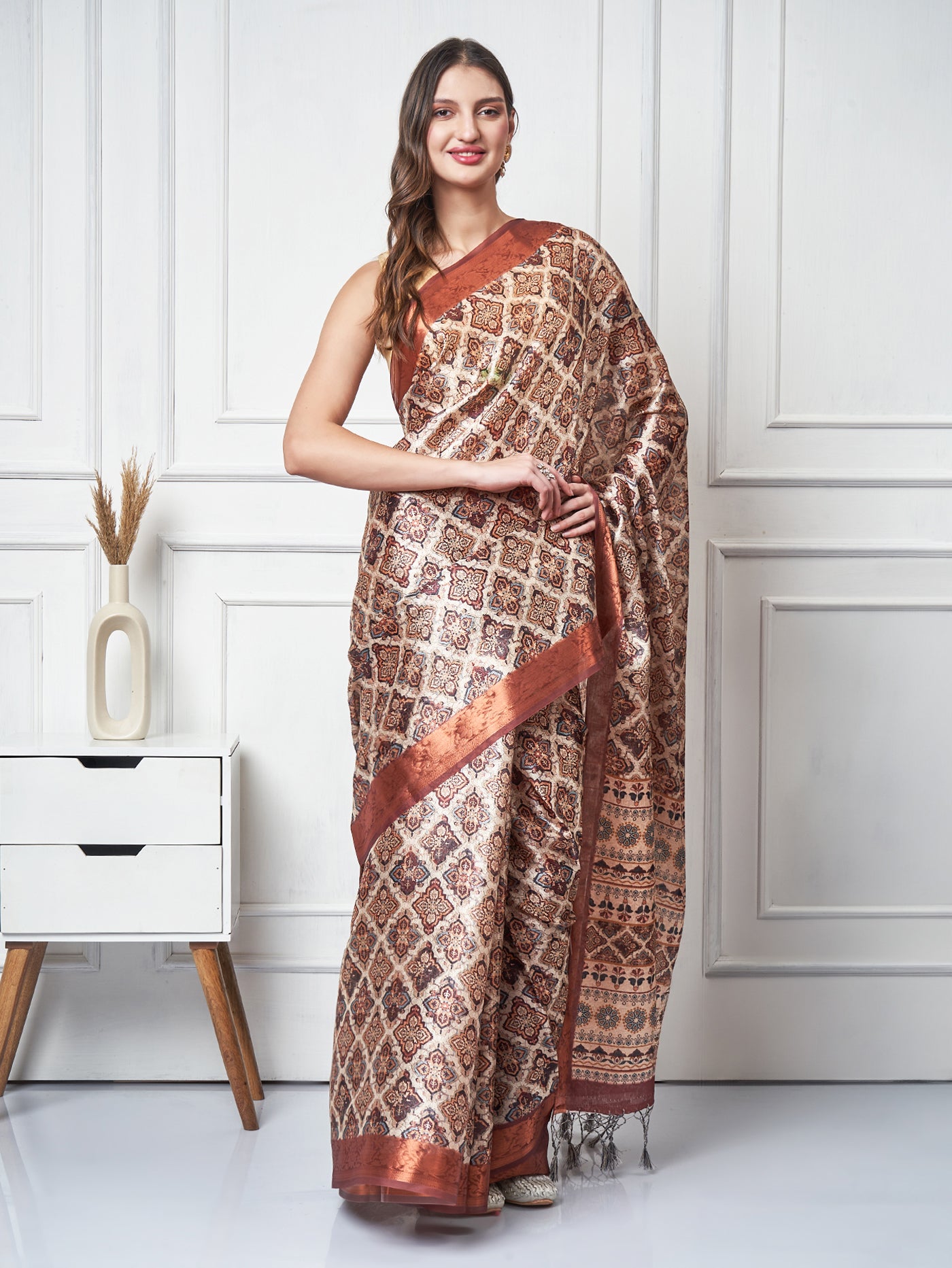 Tavisha – Terra Weave Printed Saree - ZahratSaree