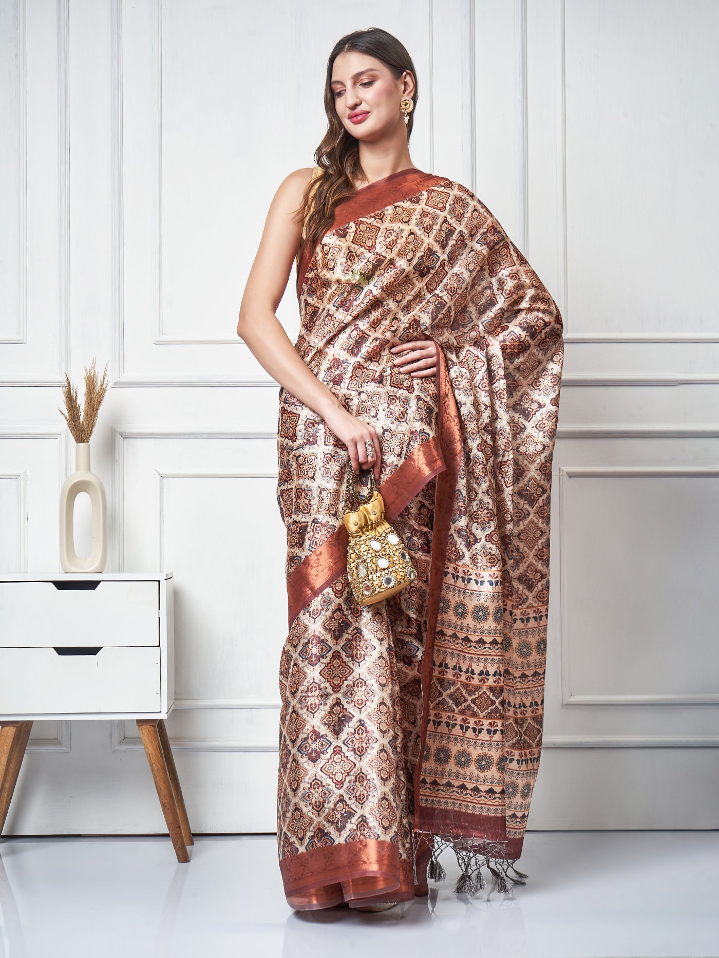 Tavisha – Terra Weave Printed Saree - ZahratSaree