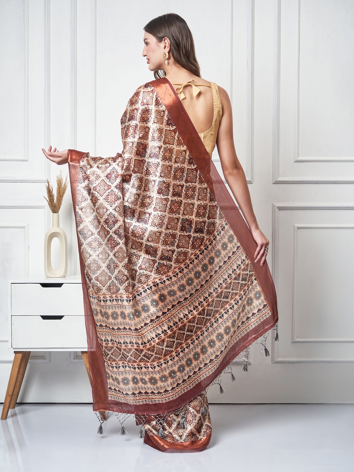 Tavisha – Terra Weave Printed Saree - ZahratSaree
