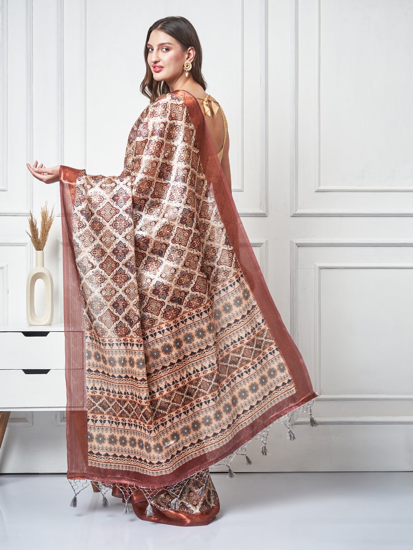 Tavisha – Terra Weave Printed Saree - ZahratSaree