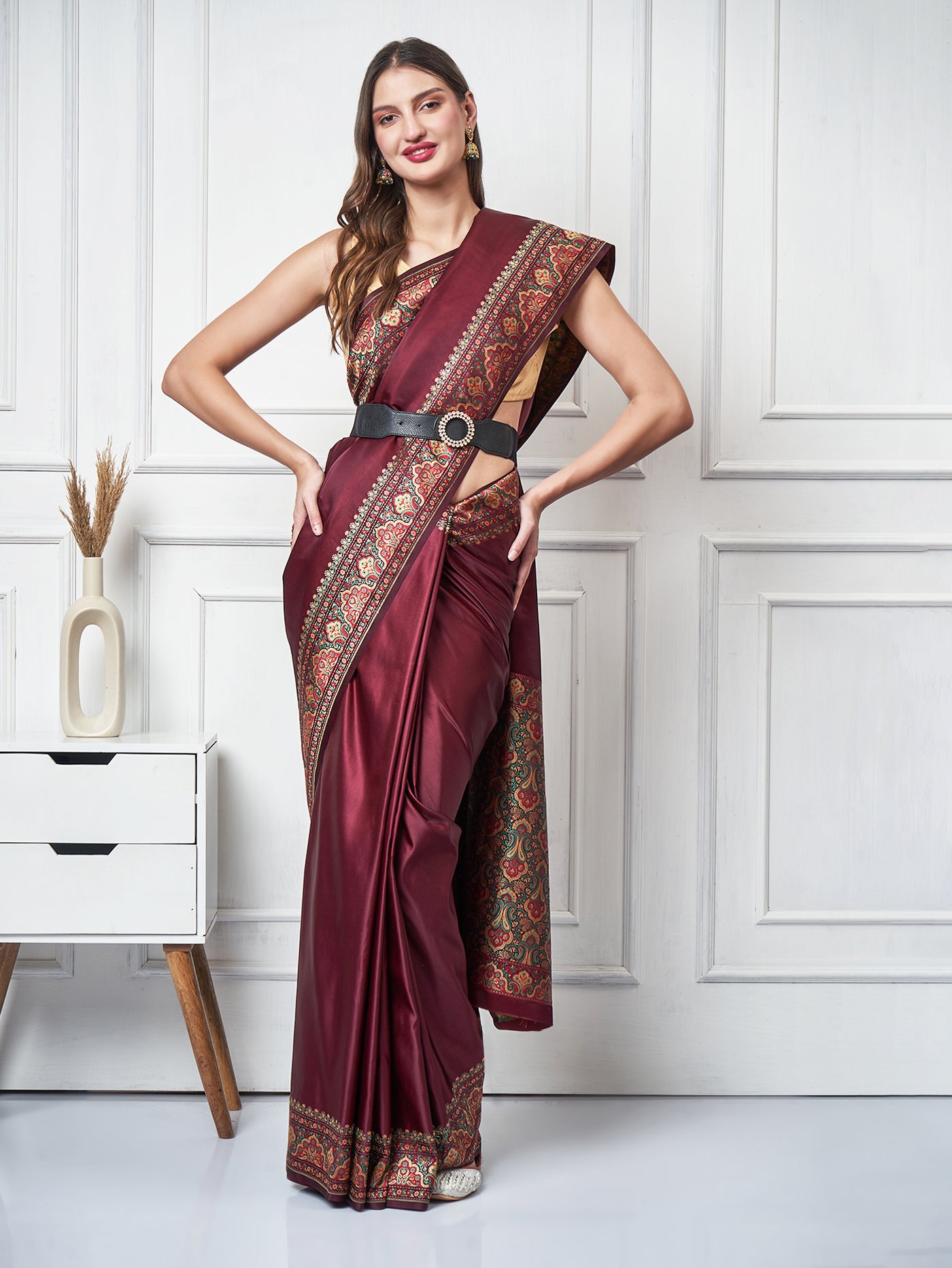 Rajvilasa – Maroon Valkalam Saree - ZahratSaree